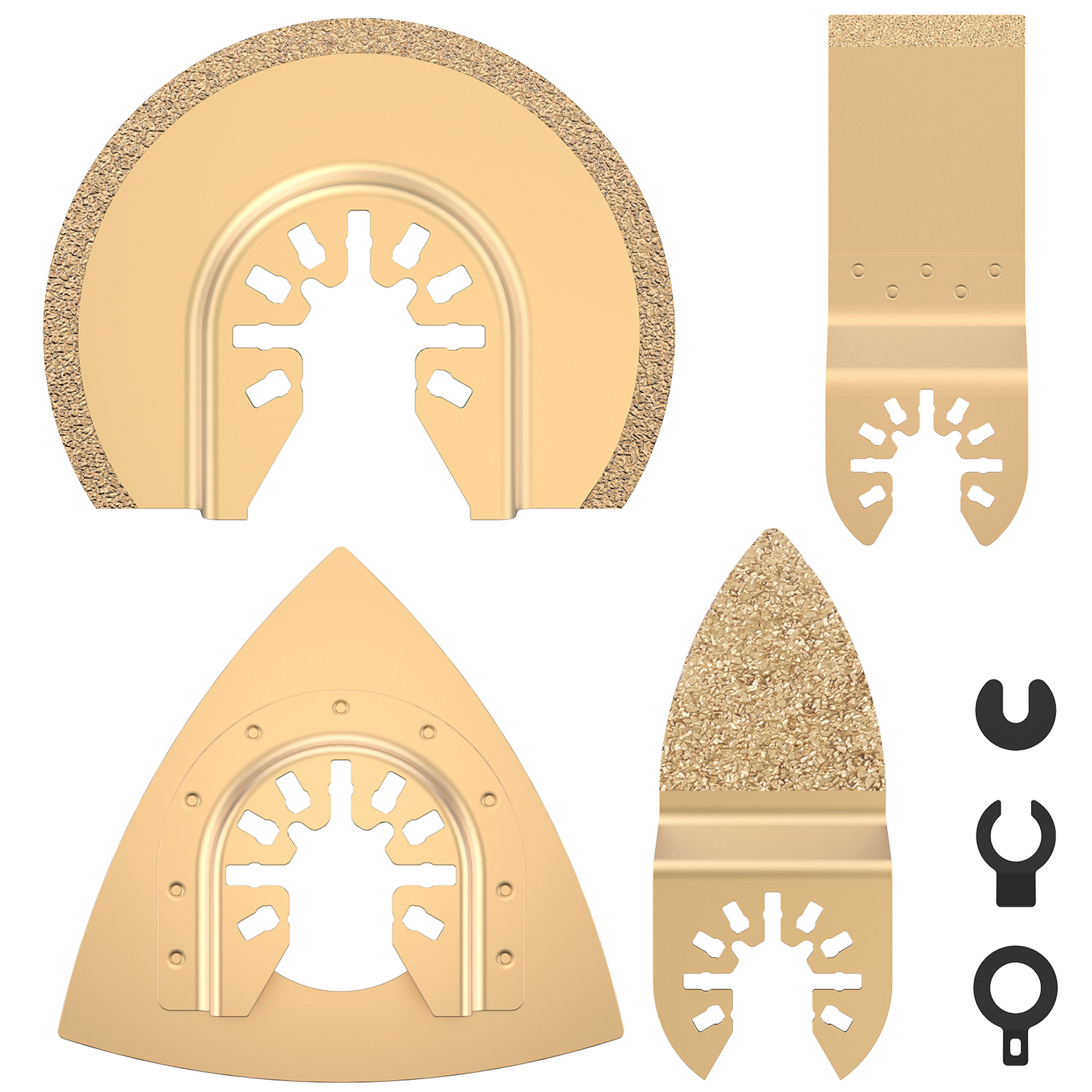 Diamond Oscillating Saw Blade Set Quick Release Universal Multi Tool Blade Electric Accessories For 0