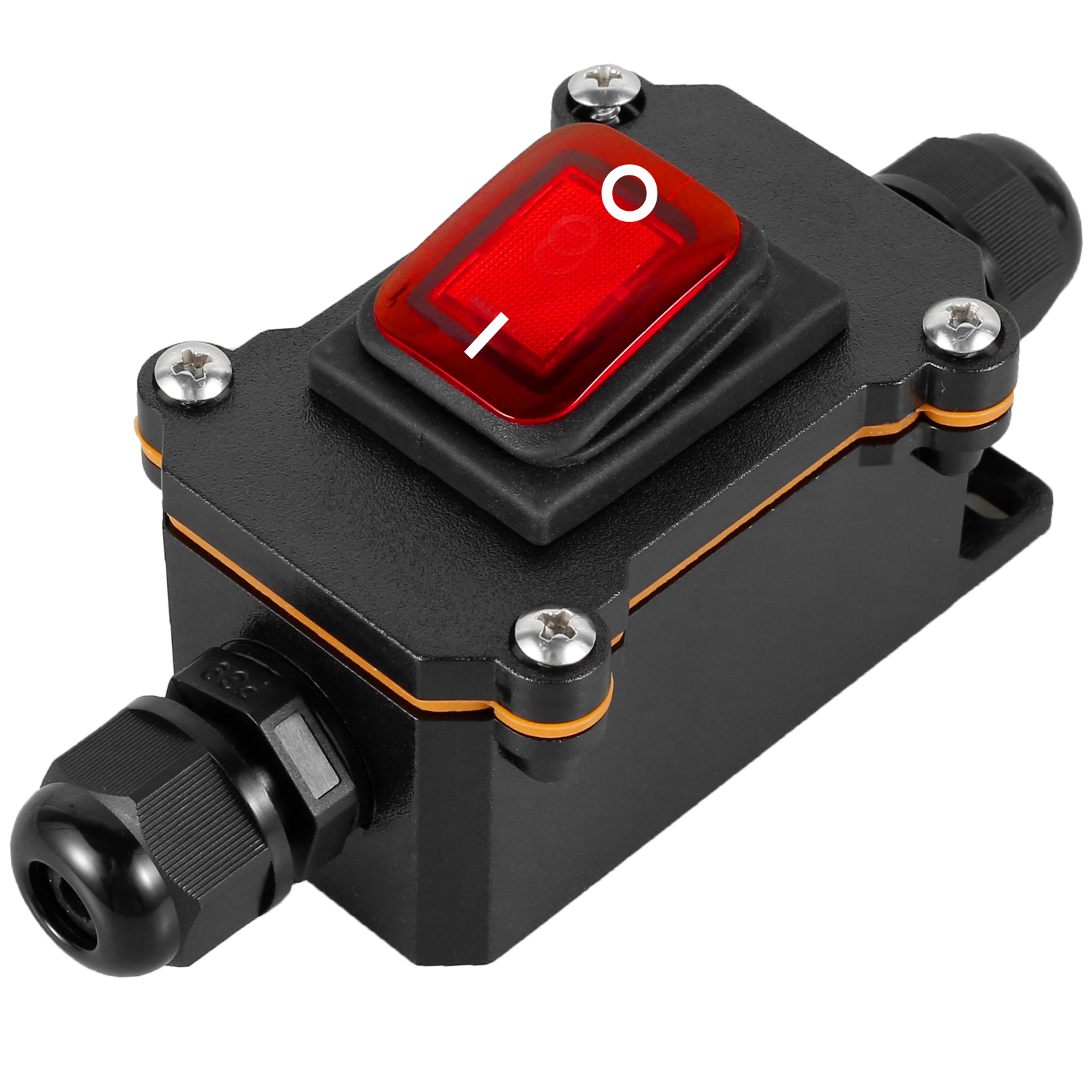 Inline Power Cord Switch Box Marine Rocker On Off High Current Connector For Outdoor Refitting Junc 6
