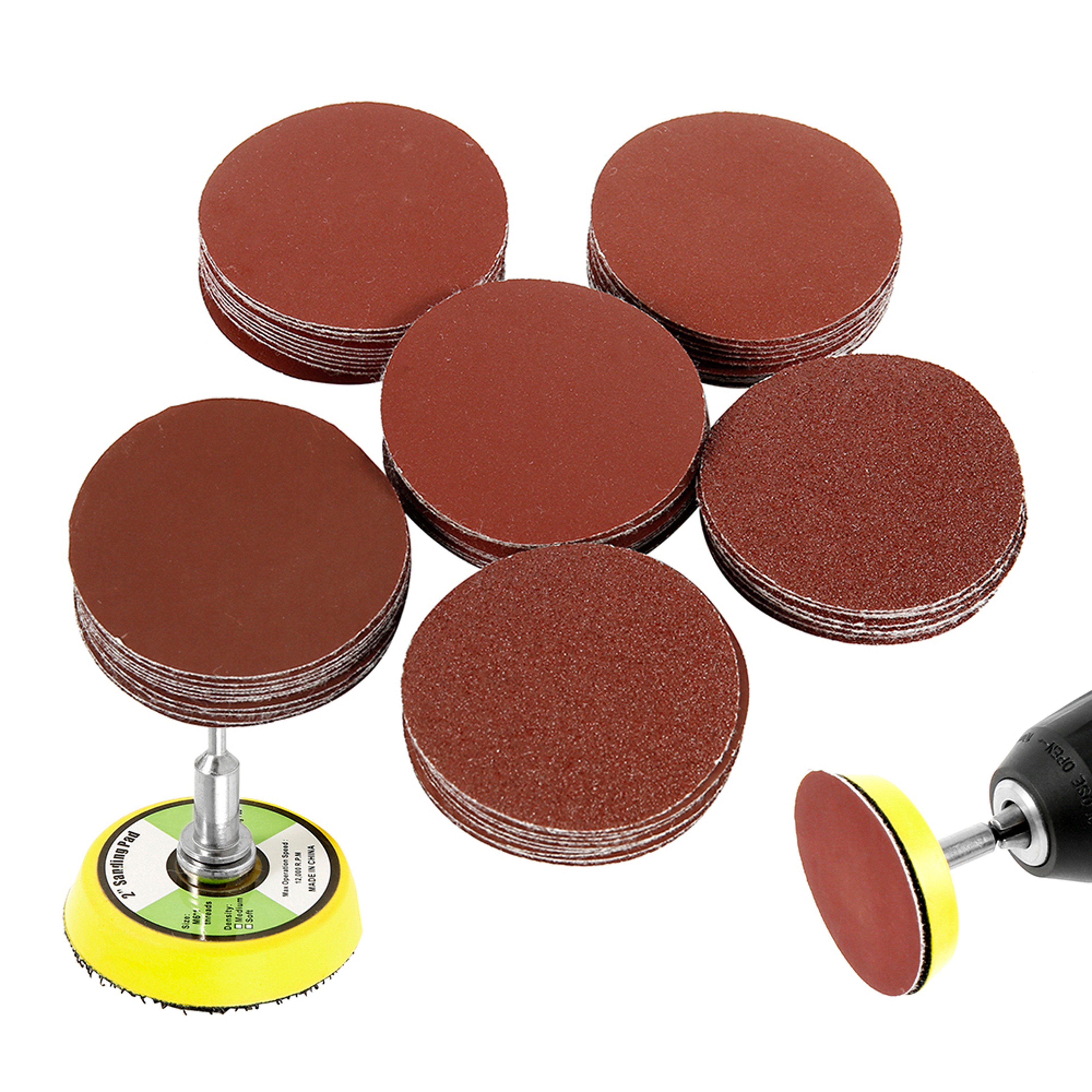 Polishing Pad Alumina Sanding Grit Drill Grinder Rotary Tools Accessories Sanding Paper Disc Pads Q 5