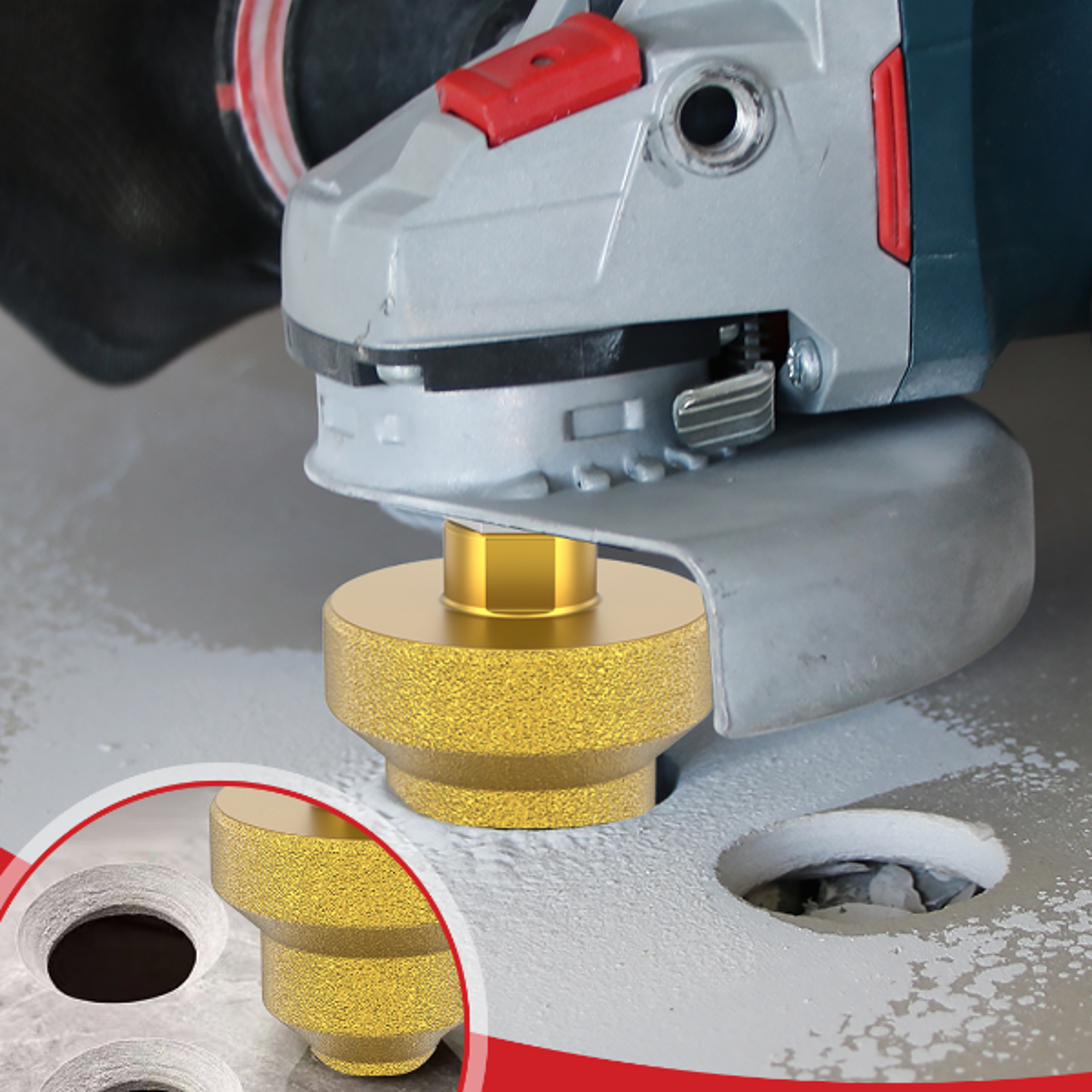 Step Drill Bit Sturdy Diamond Brazed Beveling Chamfer Bits Precision Cutting Multi Layer Hole Ope