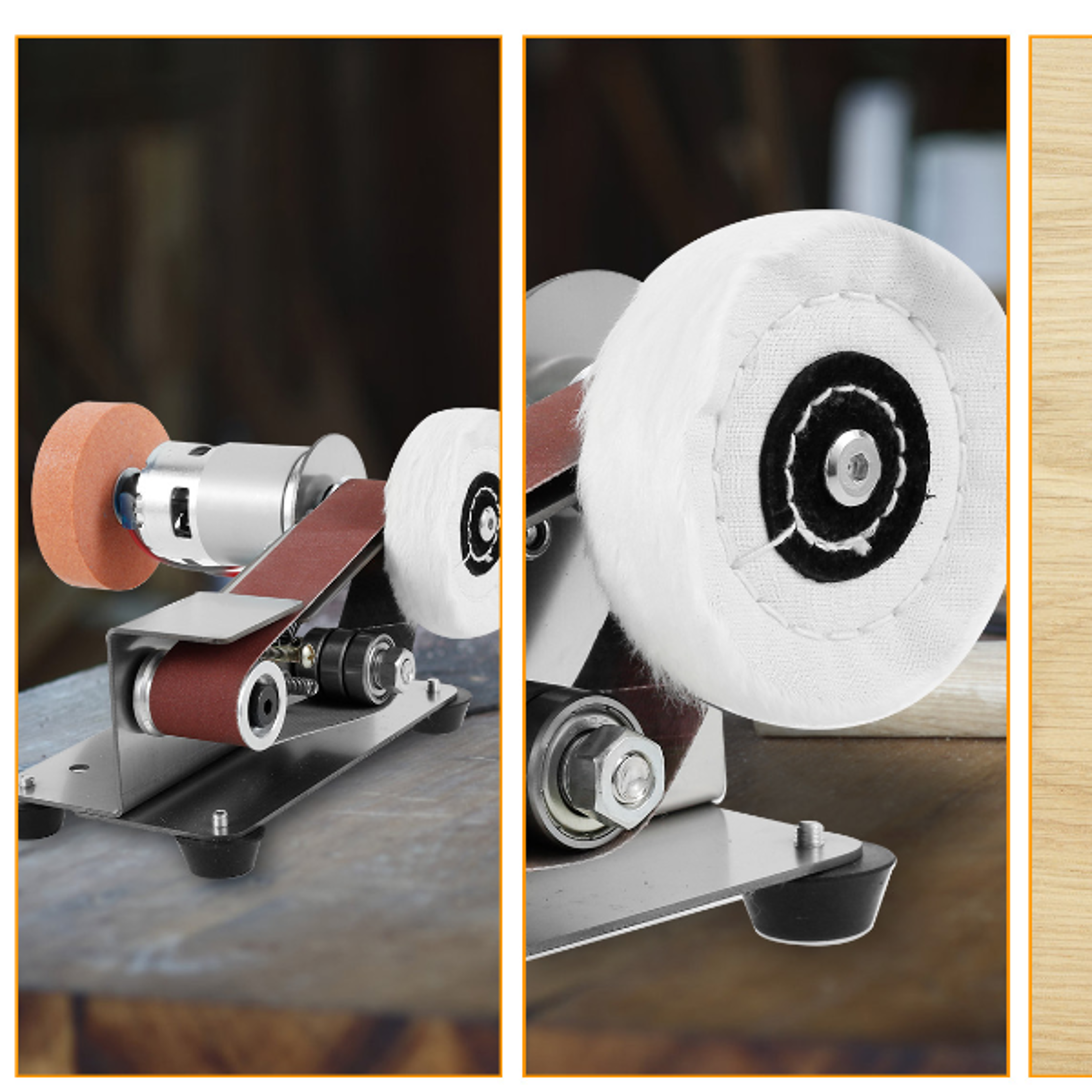 Electric Belt Sander DIY Polishing Grinding Machine Cutter Edges Sharpener US Plug Multifunction