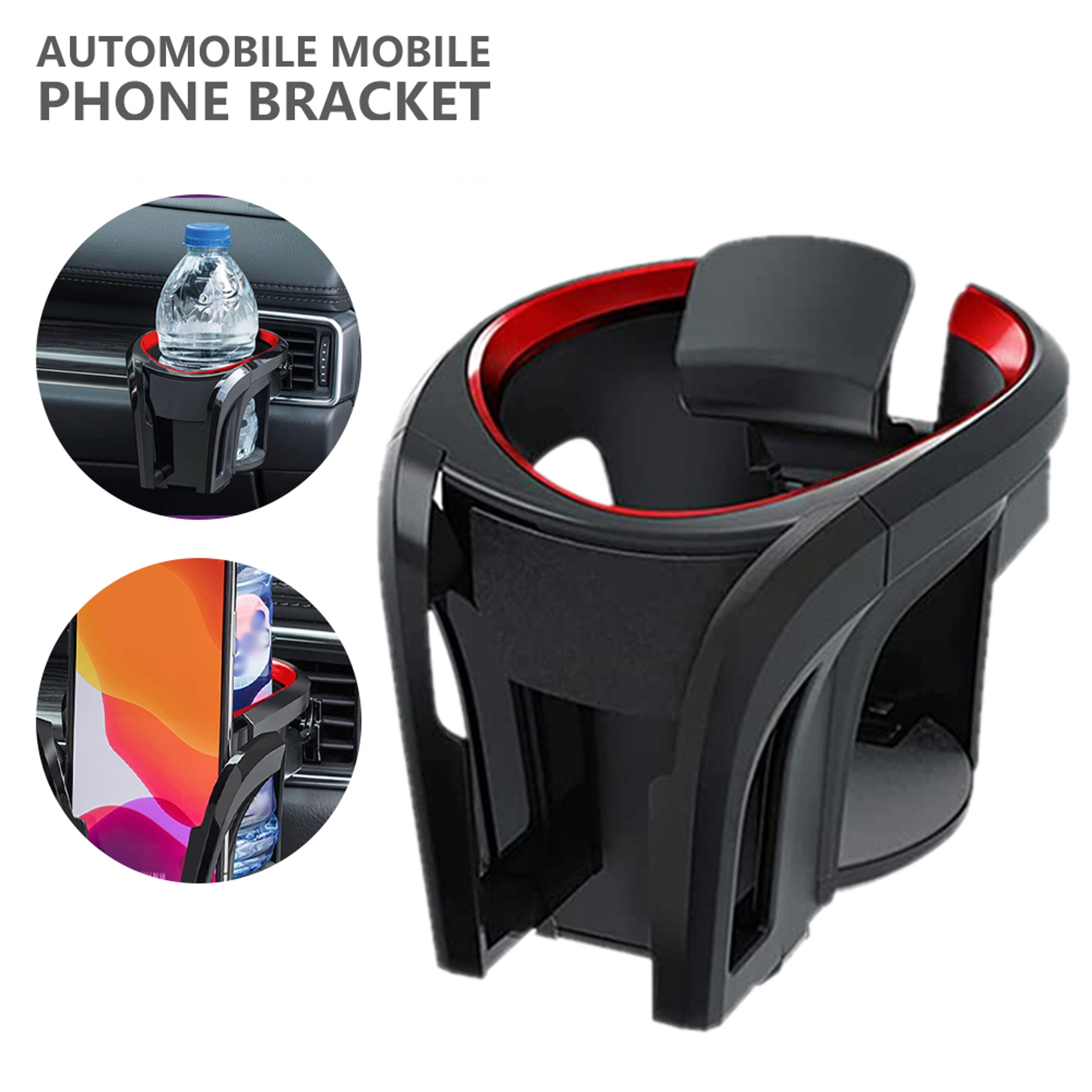 Car Cup Holder Air Vent Outlet Coffee Bottle Holder Car Phone Mount Universal Car Vents Cup Rack 1