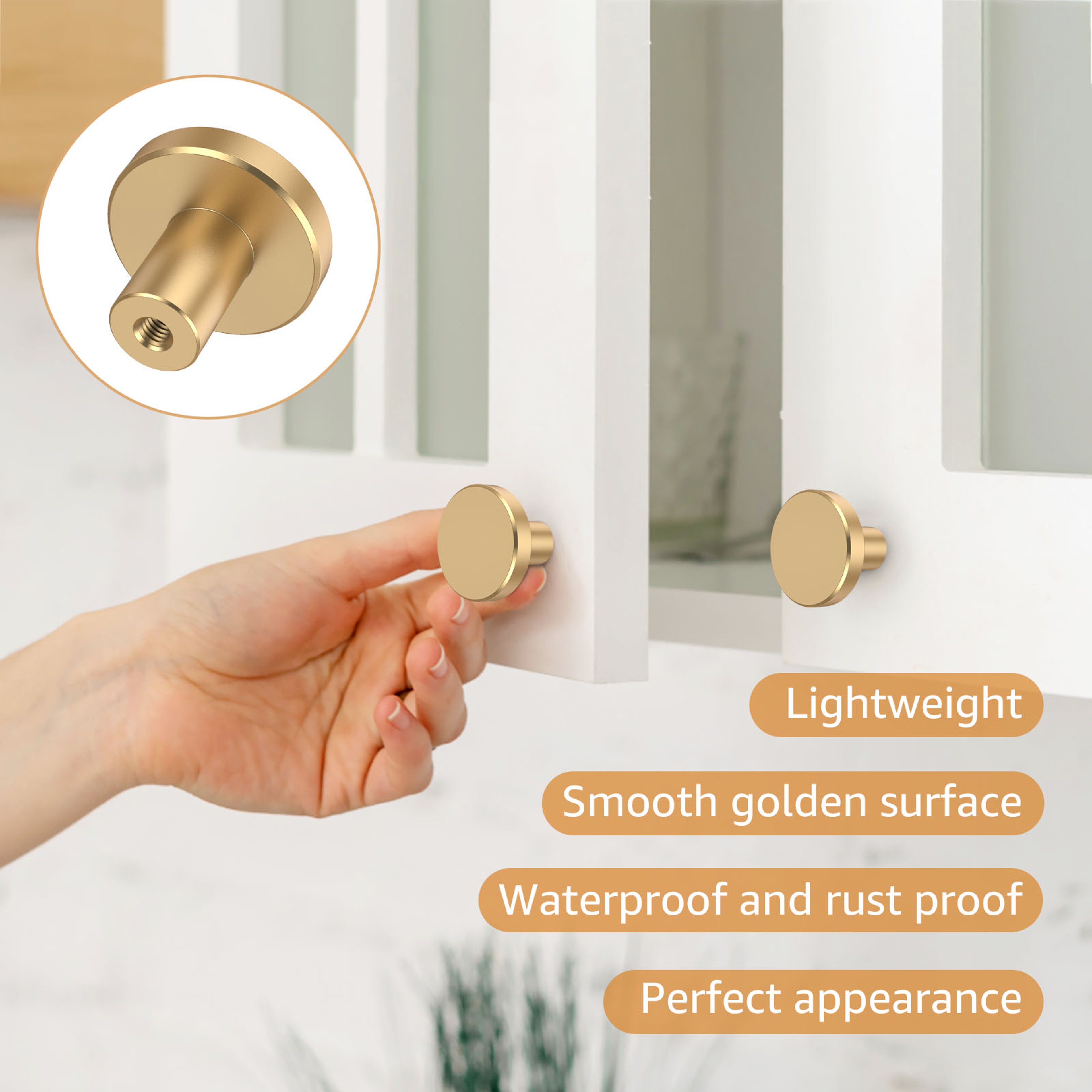 Drawer Knob Set Aluminium Alloy Cabinet Knobs Furniture Handle Fitting Decorative Hardware With Scr 3