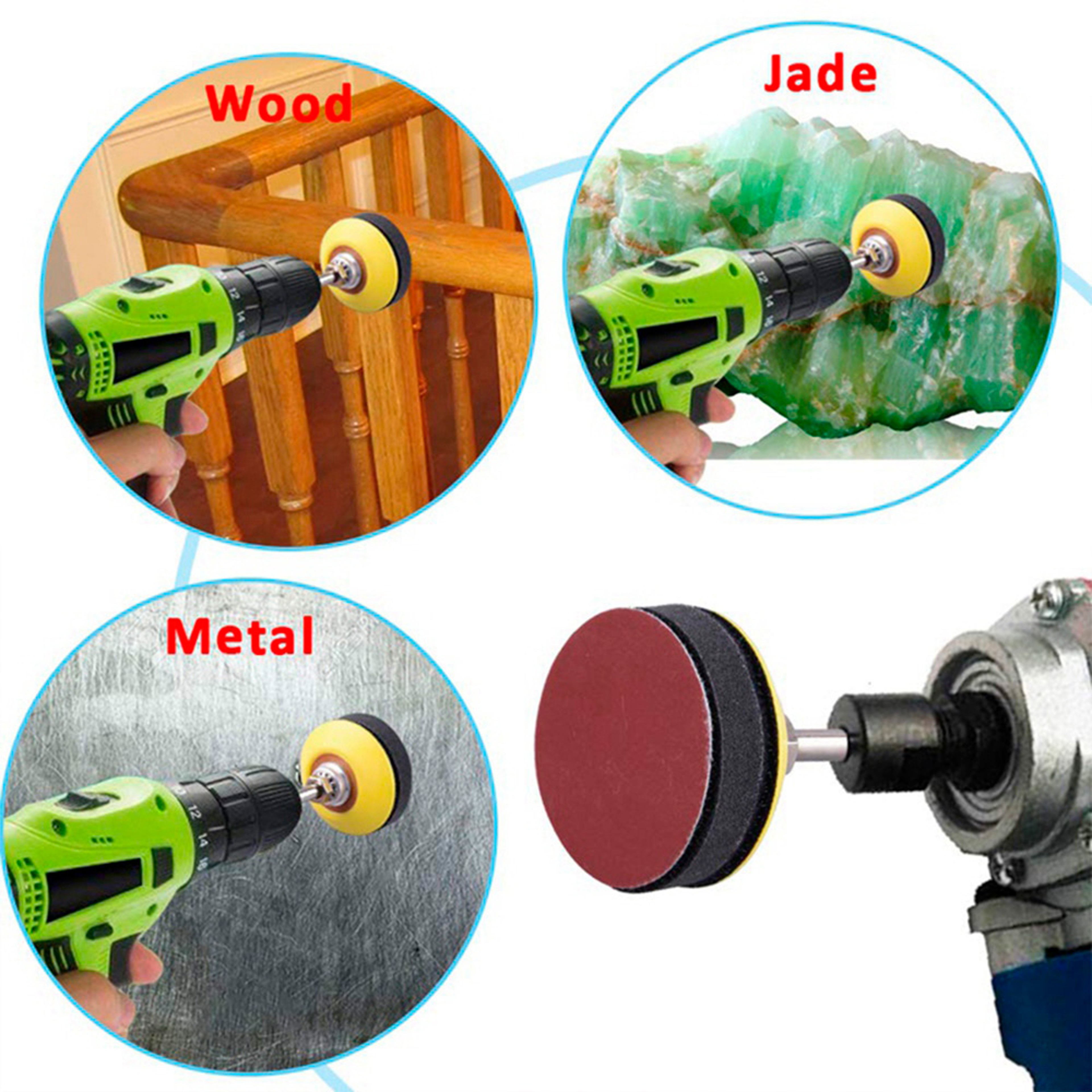 Sanding Discs Pads Set Grit Abrasive Polishing Kit For Dremel Rotary Tool Sand Papers 3