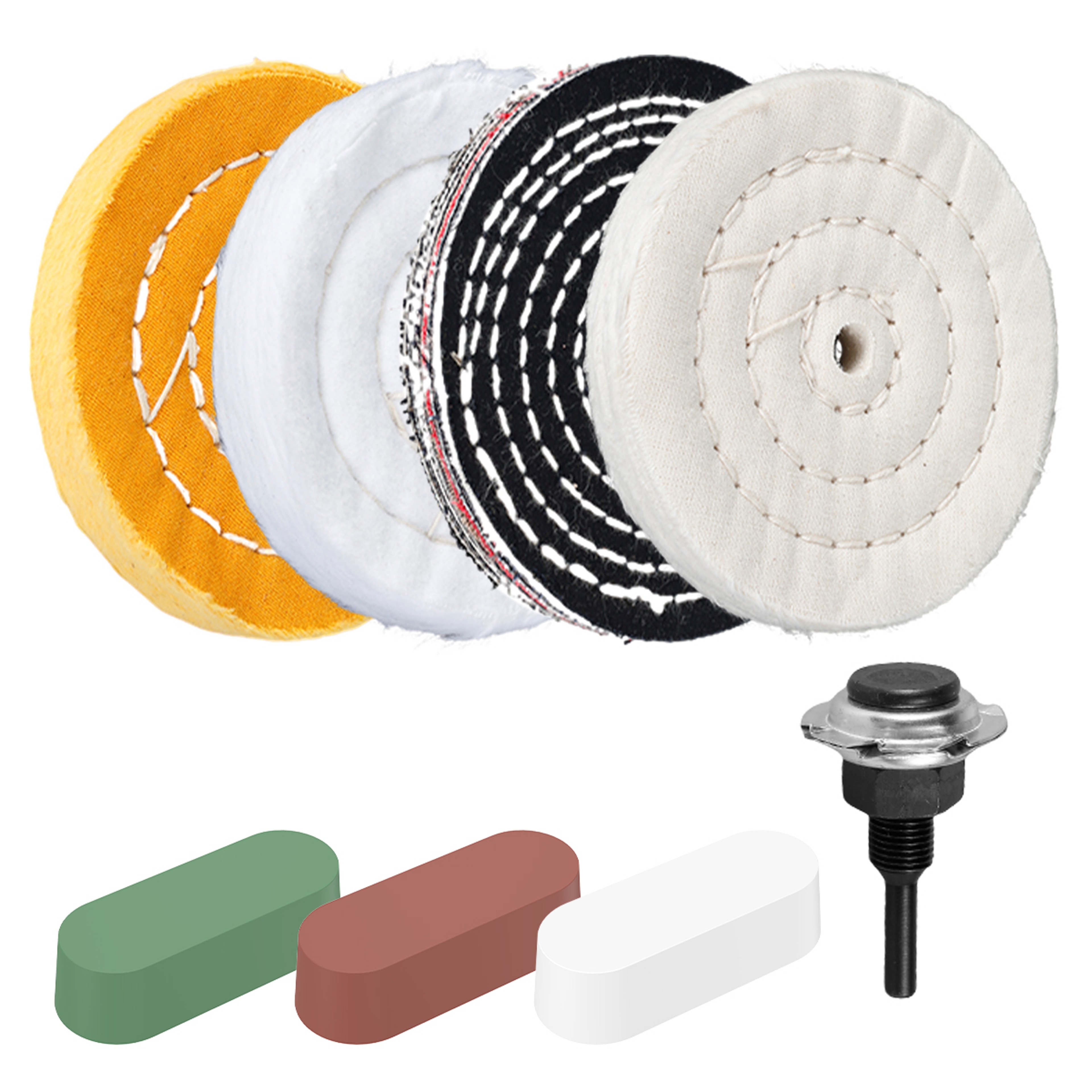 Polishing Wheel, Wear Resistant Cloth Buffing Wheel for Jewellery, Mirror Polish Pad for Grinder Power Tool Accessories – view 7