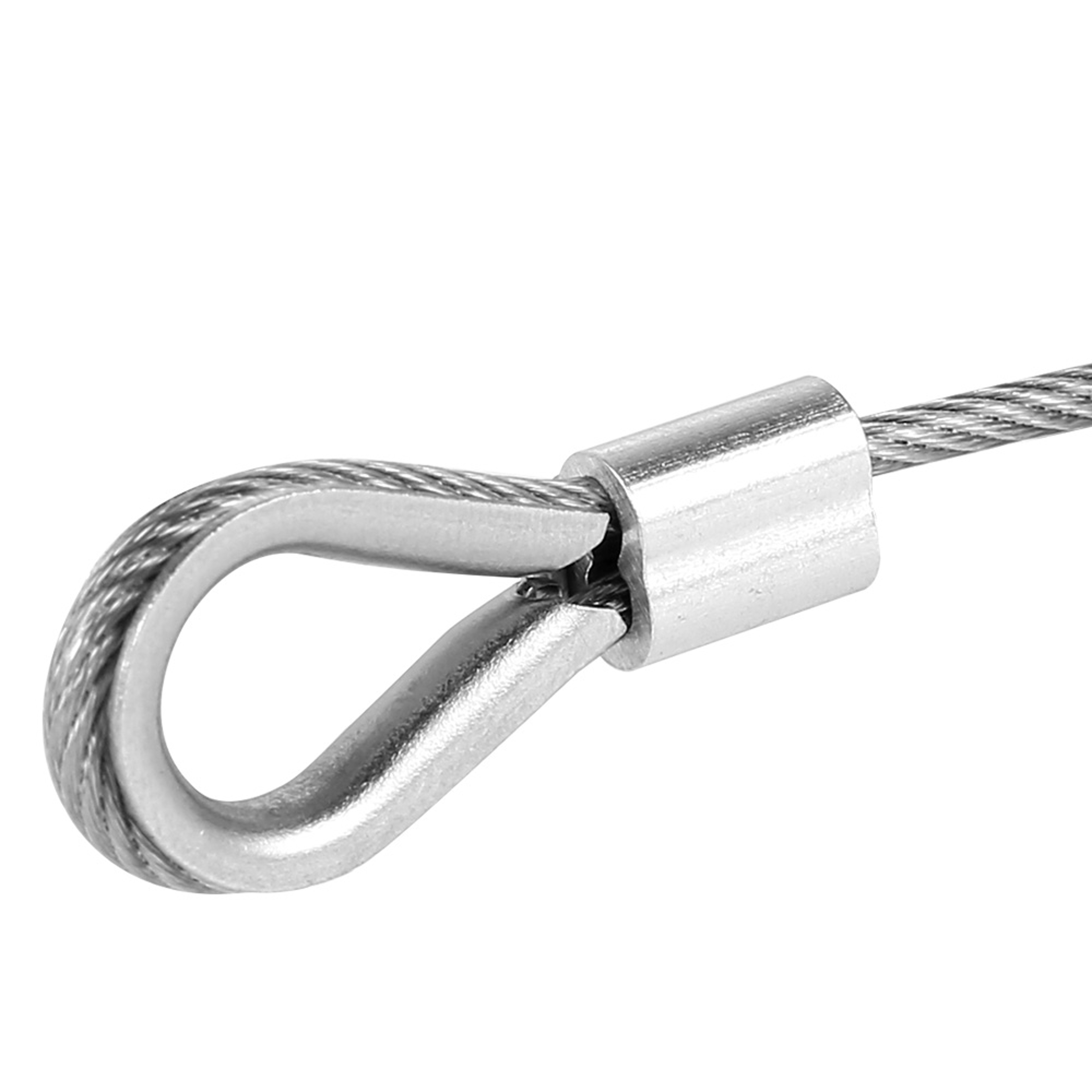 Cable Guardrail Ropes PVC Steel Coated Flexible Wire Clothesline Fence Roll With Stainless Steel Ho 0