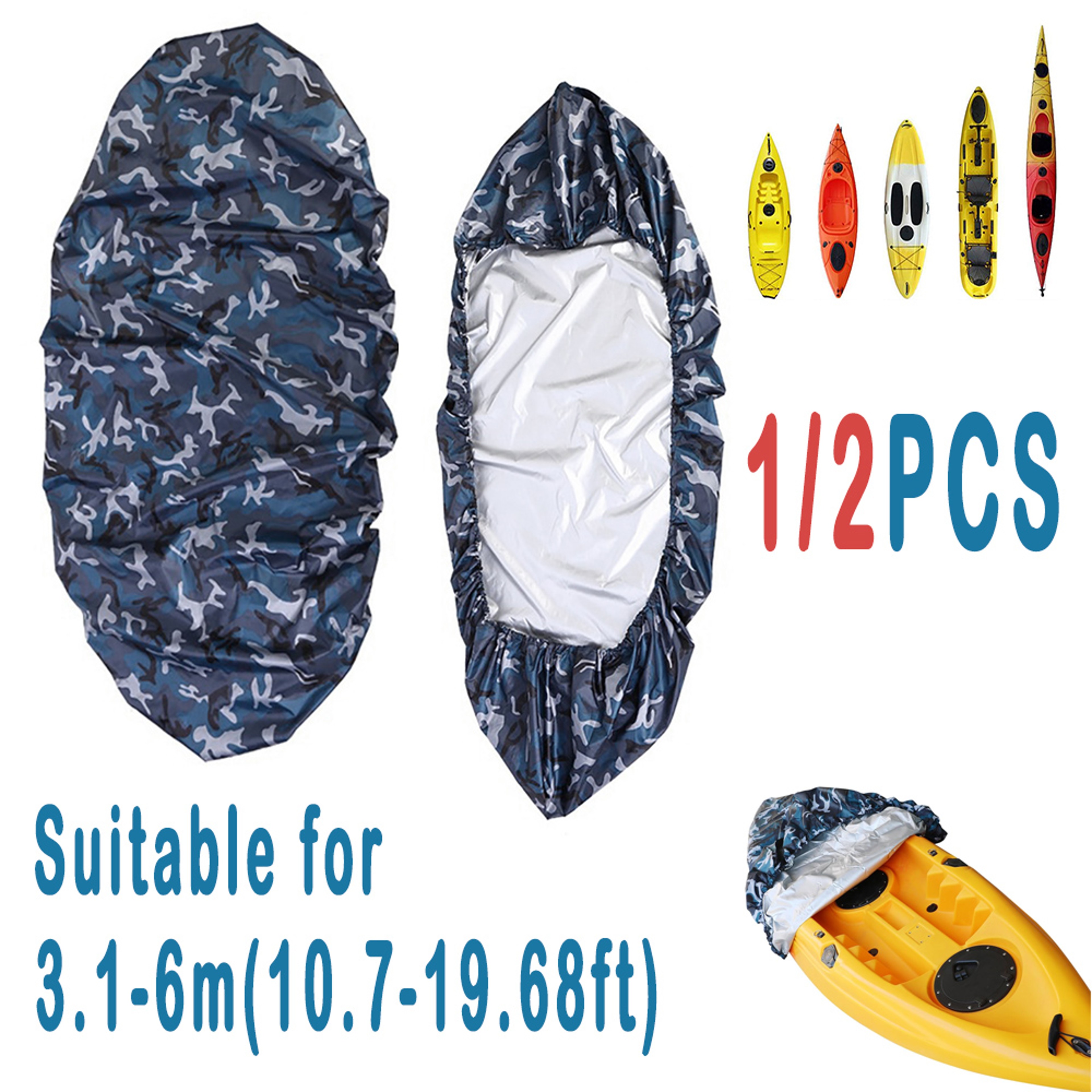 Durable Waterproof Kayak Cover For Canoe Boat UV Resistant Dust Storage Shield Professional Kayak A 1