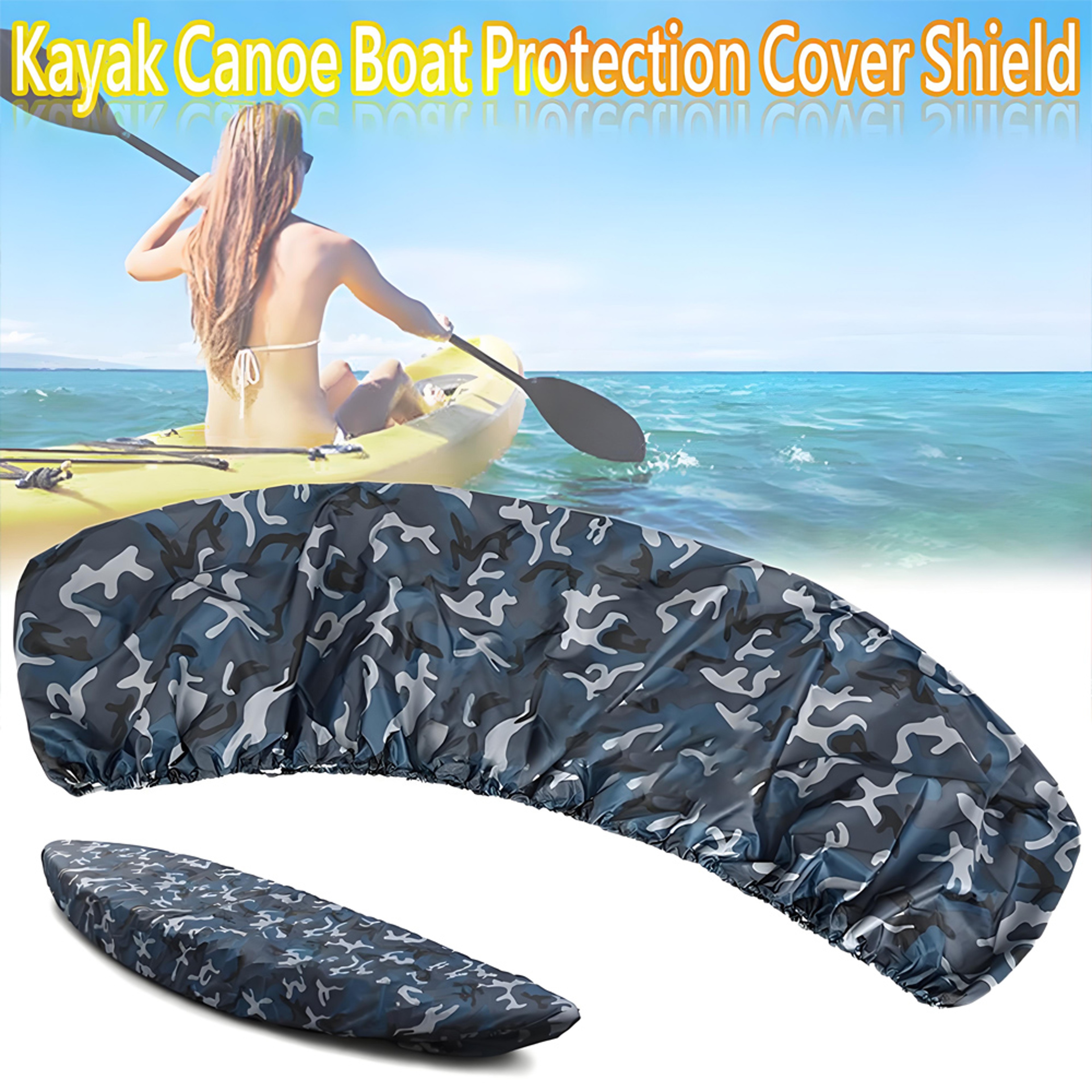 Durable Waterproof Kayak Cover For Canoe Boat UV Resistant Dust Storage Shield Professional Kayak A 4