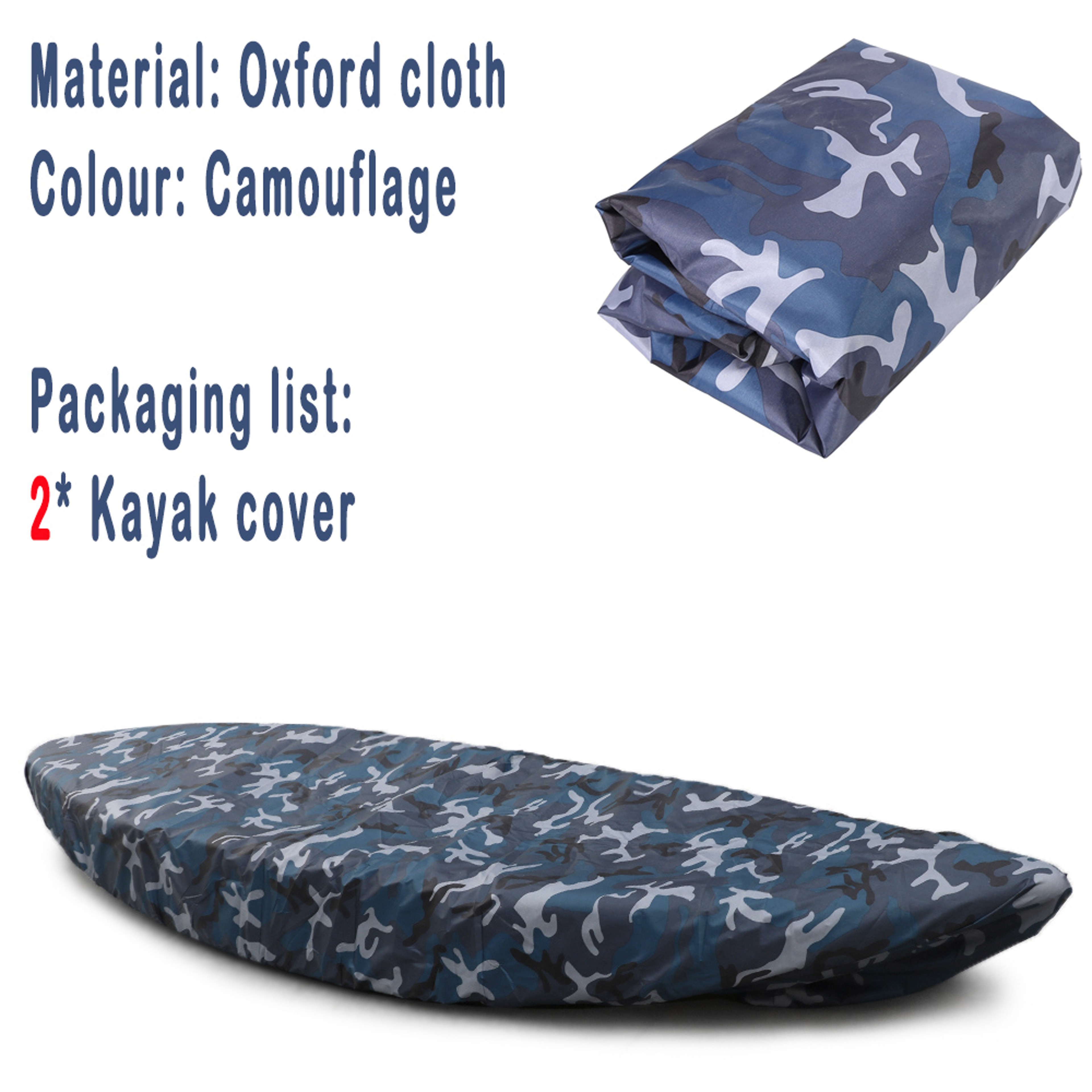 Durable Waterproof Kayak Cover For Canoe Boat UV Resistant Dust Storage Shield Professional Kayak A 6