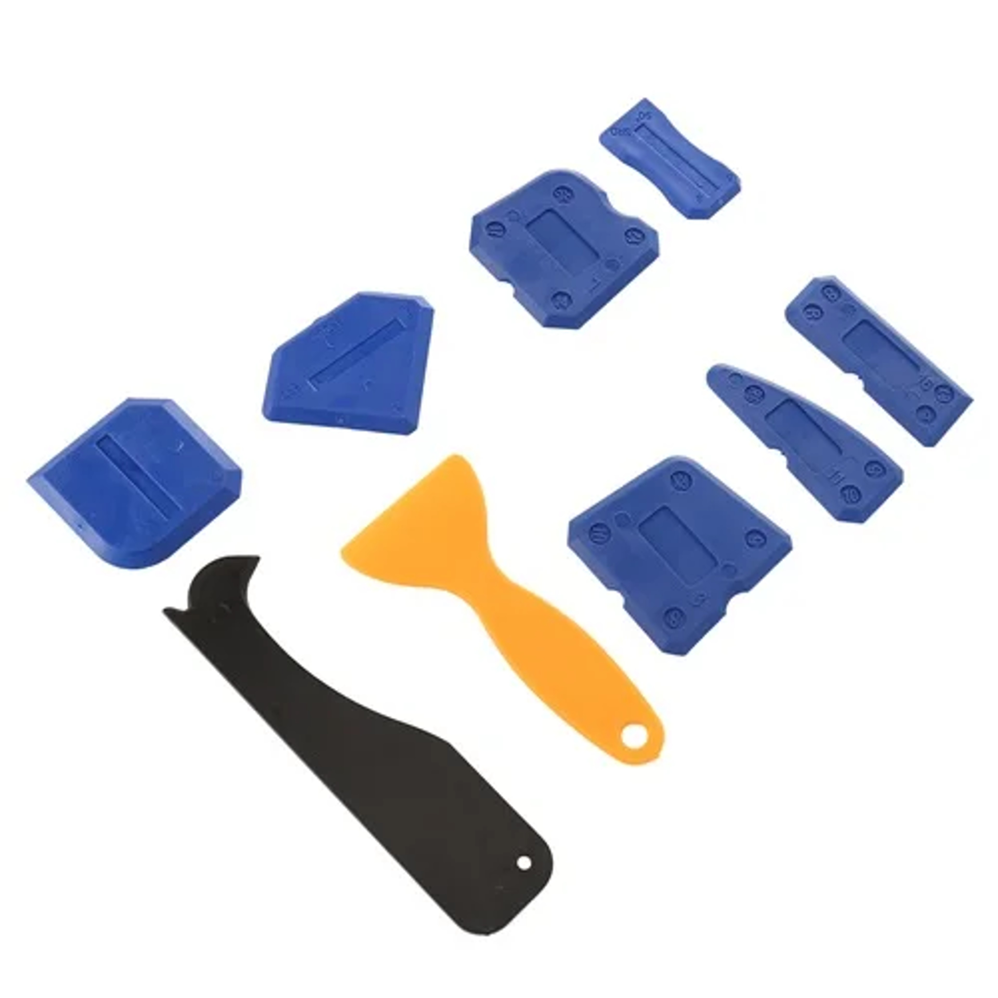 Caulking Tool Kit Plastic Sealant Finishing Tool Portable Grout Scraper For Multiple Shapes And Siz 4