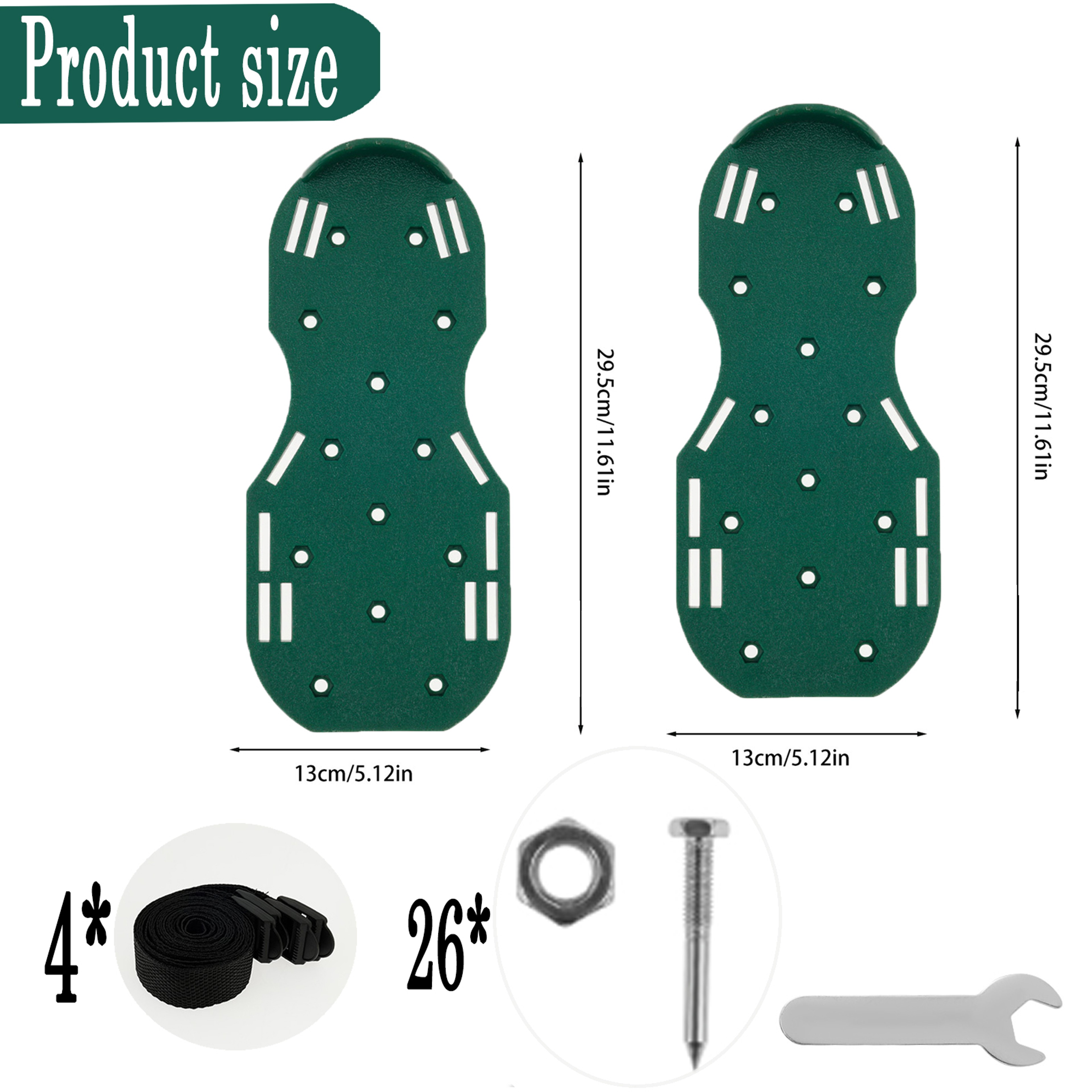 Aerator Lawn Tool Wear Resistant Yard Inflatable Shoes Easy To Take Off Anti Slip Lawn Aerator Shoe 5