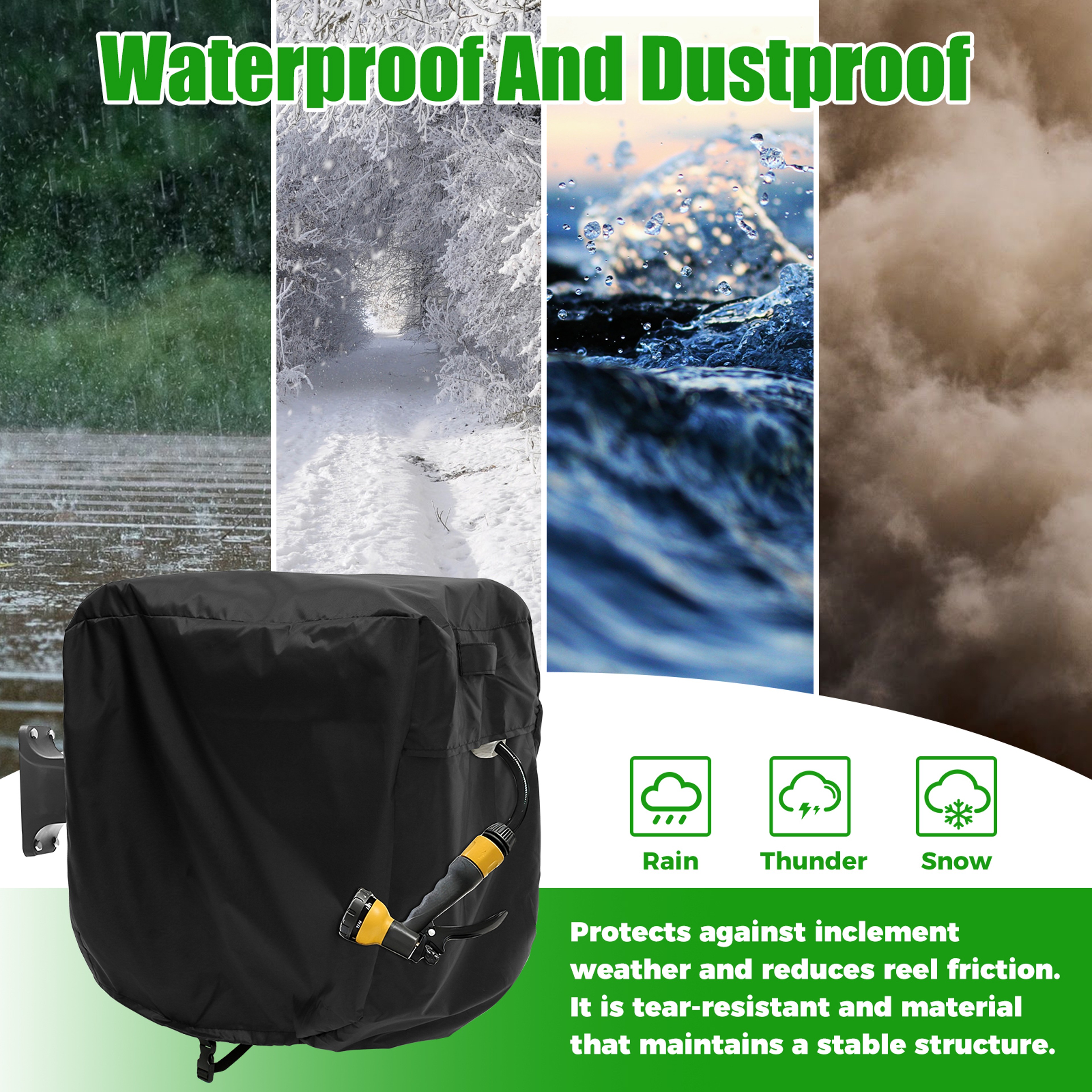 Adjustable Garden Hose Reel Covers Hose Holder Cover Waterproof Hosepipes Cover Easy To Install Hos 1