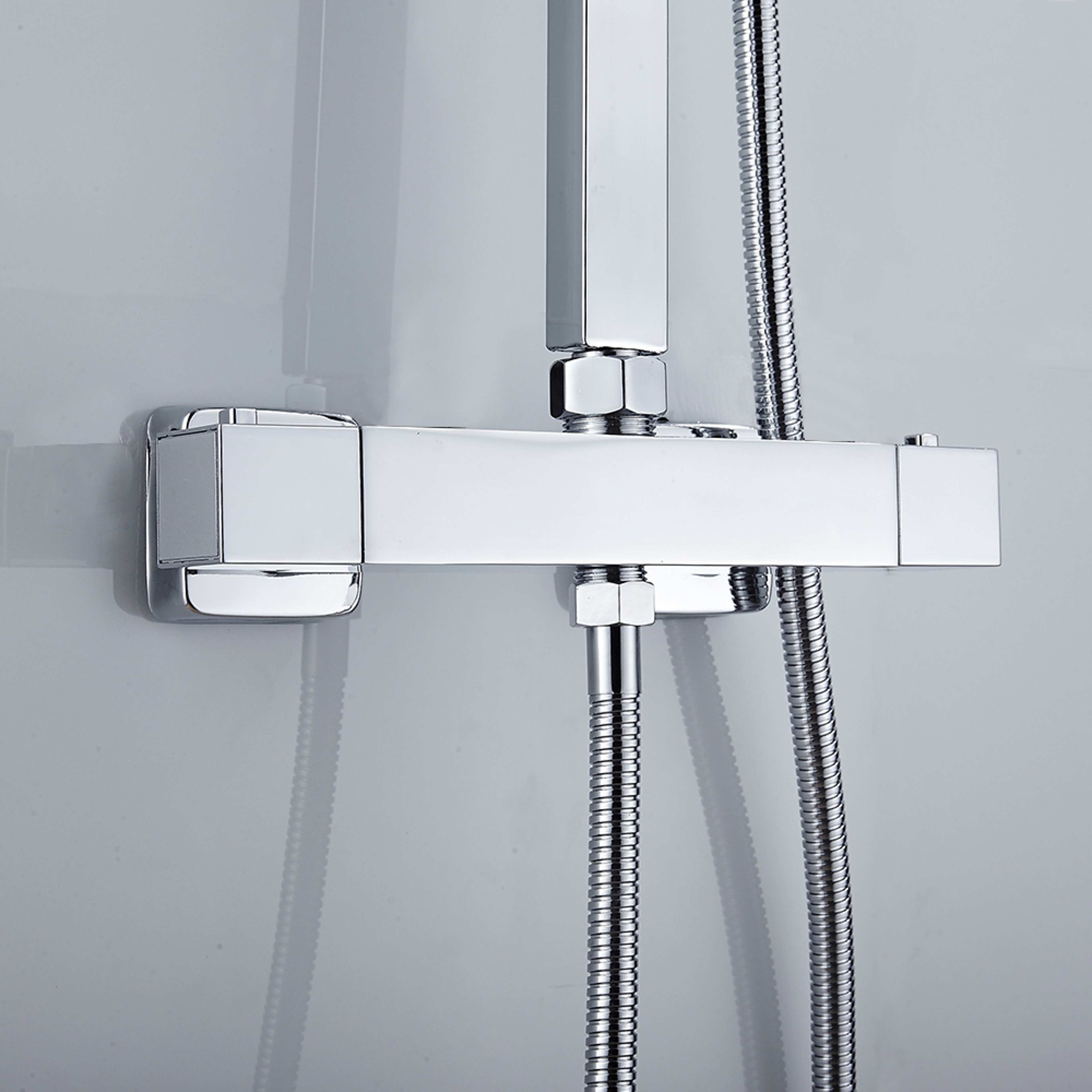 Wall Mounted Constant Temperature Stainless Steel Bathroom Shower Faucets, Bathtub Faucet Hot & Cold Water Mixer Valve – view 3
