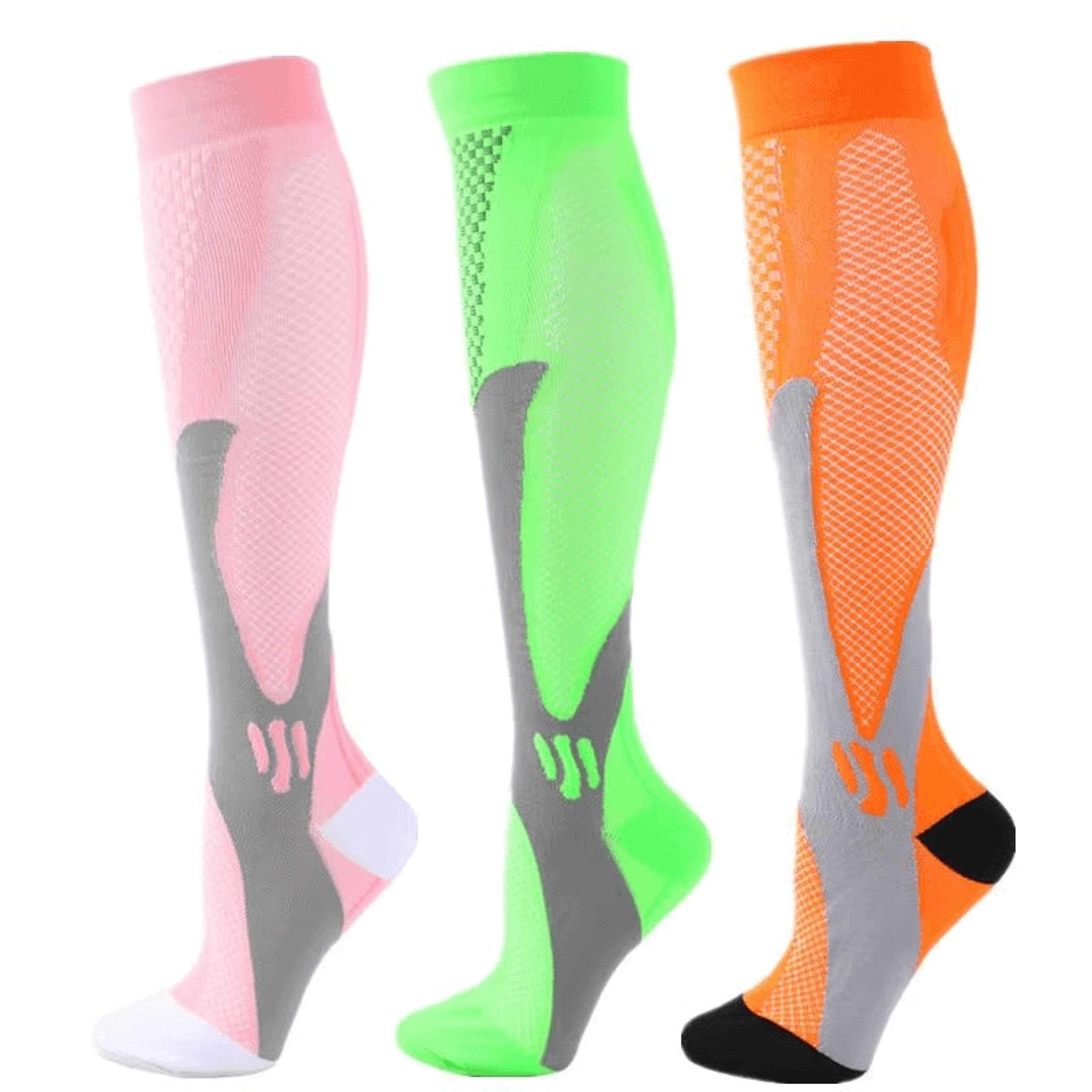 30 MmHg Compression Socks For Men  Women  3 Pair Set For Diabetes Swelling  Recovery 13