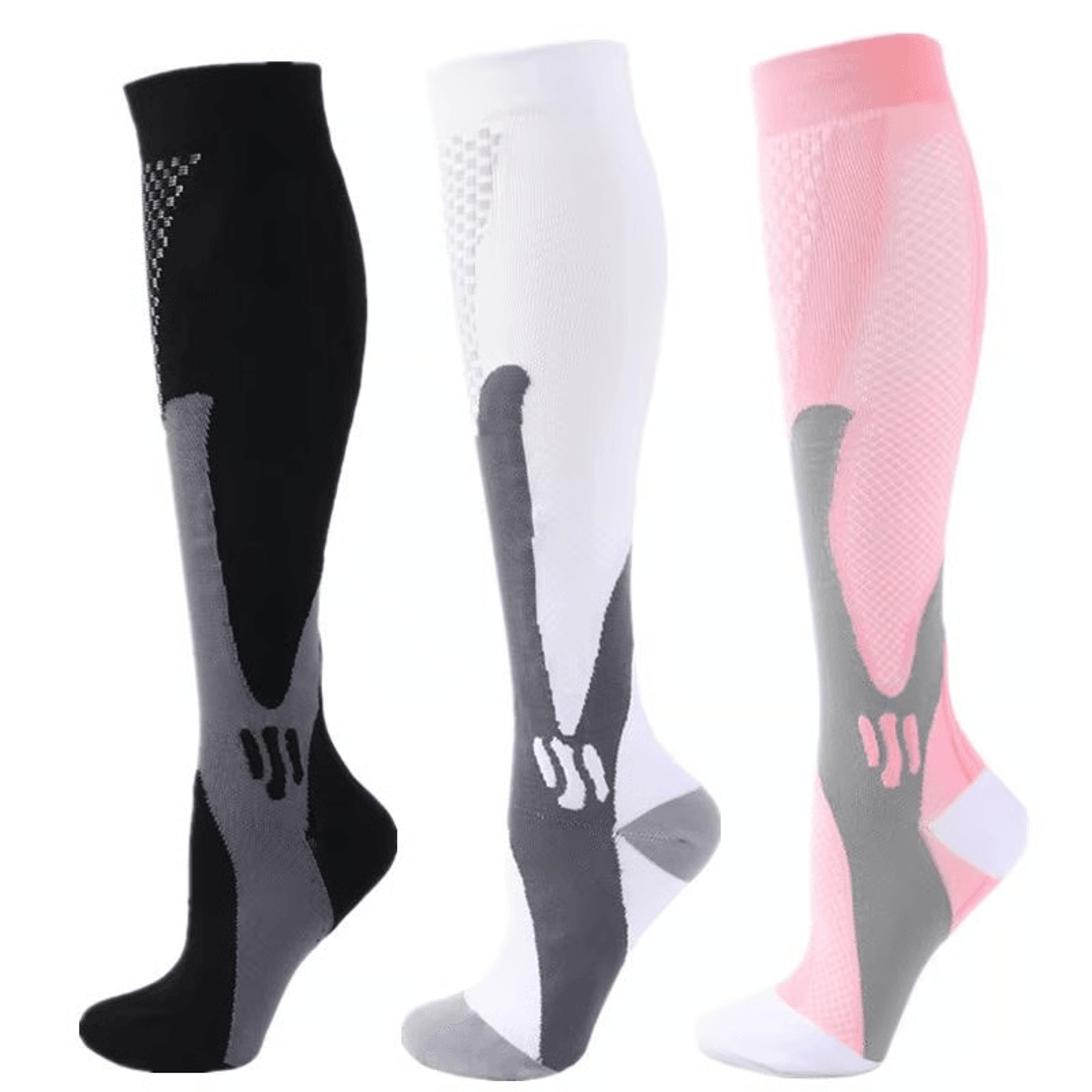 30 MmHg Compression Socks For Men  Women  3 Pair Set For Diabetes Swelling  Recovery 28