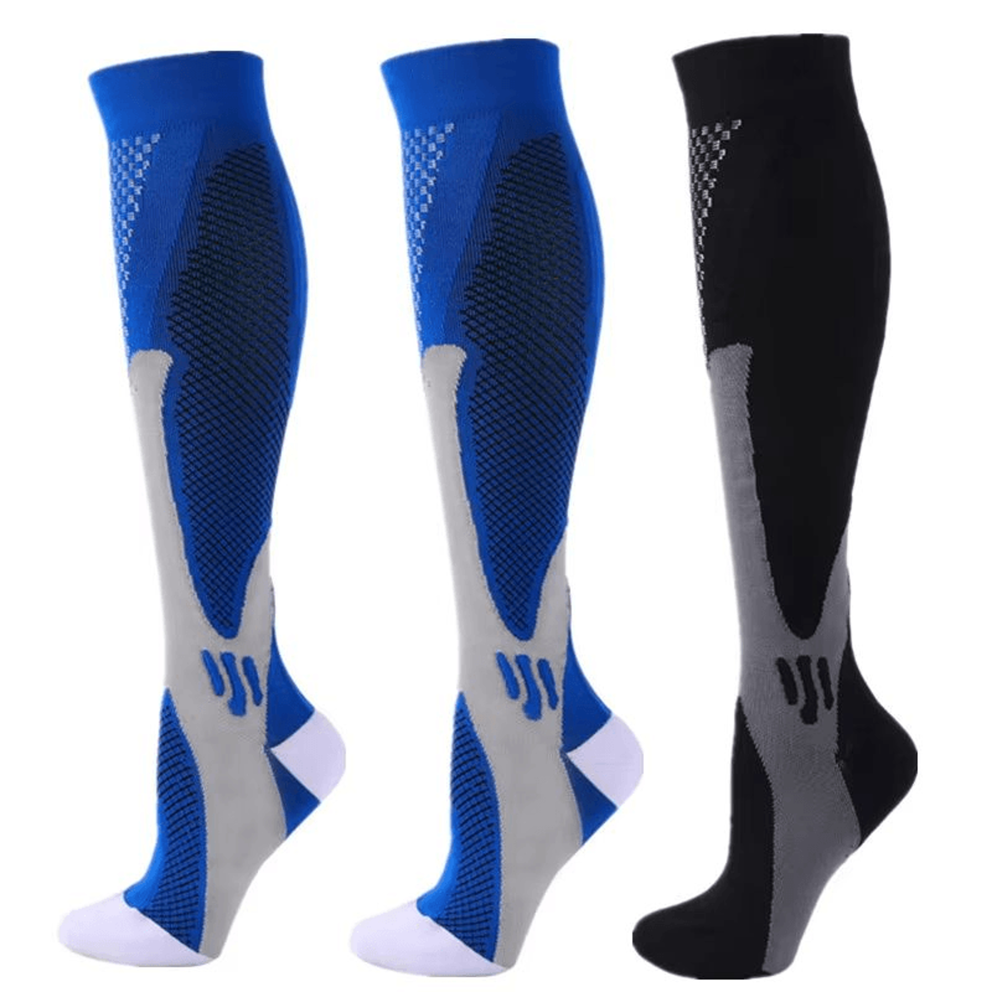 30 MmHg Compression Socks For Men  Women  3 Pair Set For Diabetes Swelling  Recovery 27