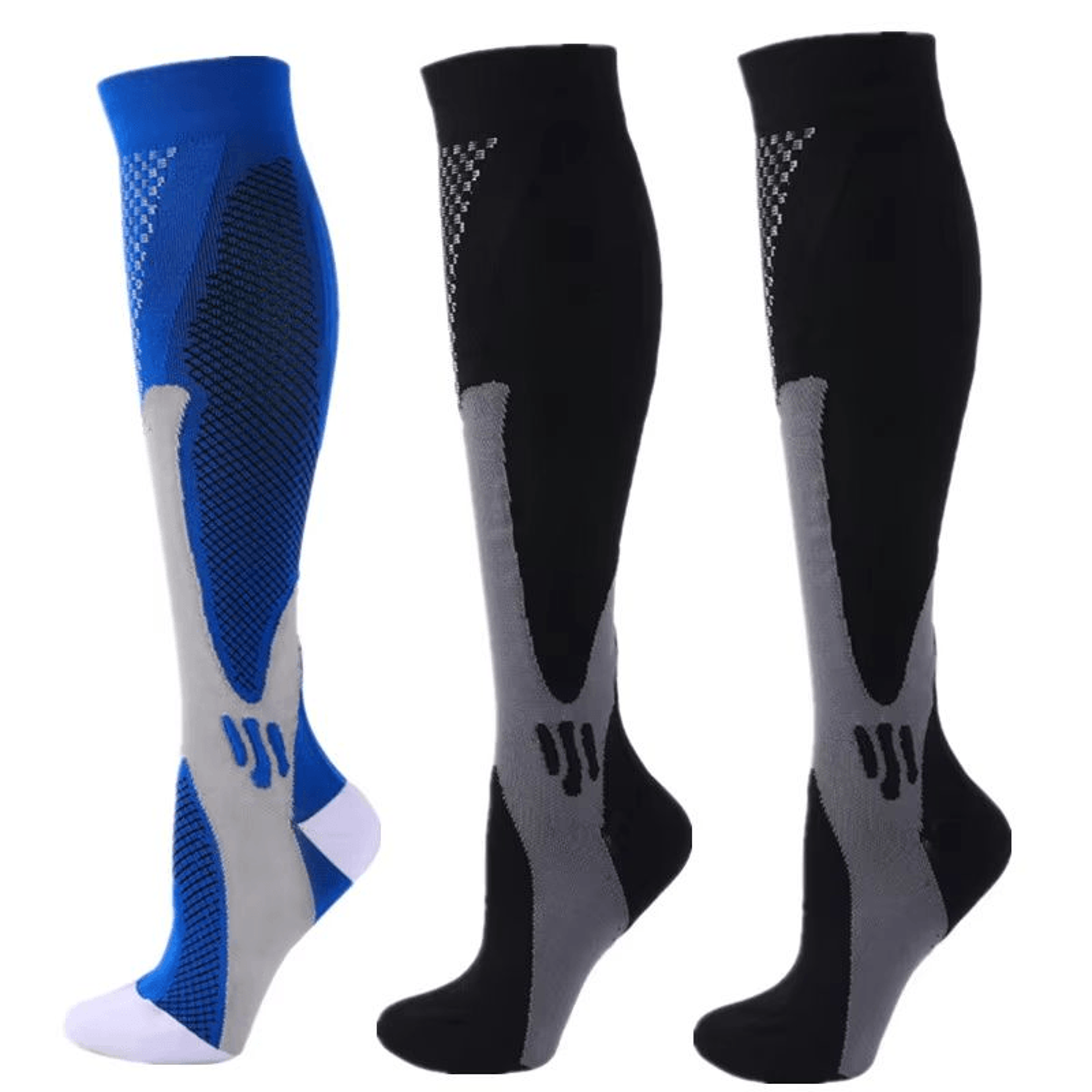 30 MmHg Compression Socks For Men  Women  3 Pair Set For Diabetes Swelling  Recovery 26