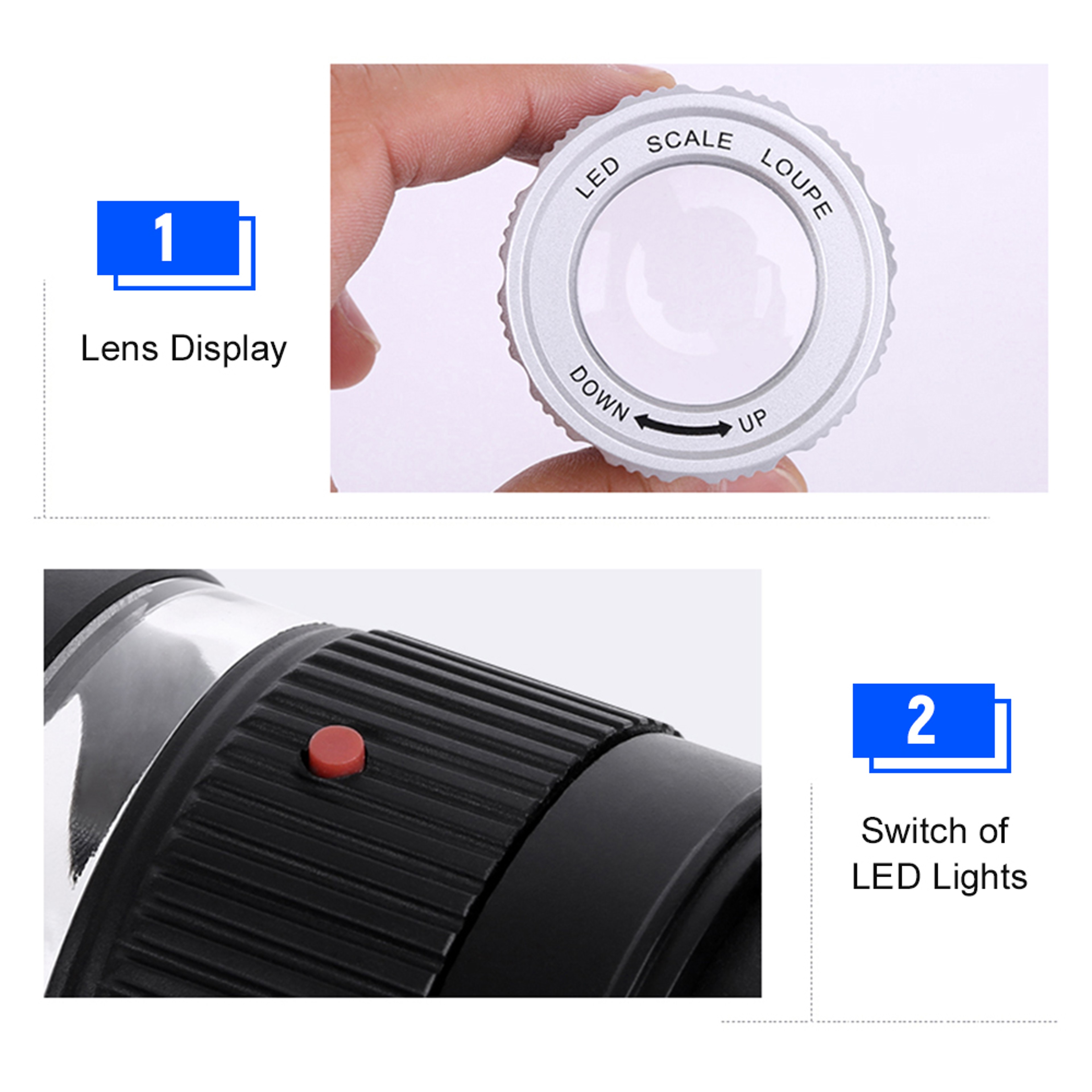 30X LED Scale Loupe for Jewelry, PCB and Precision Inspection – view 6