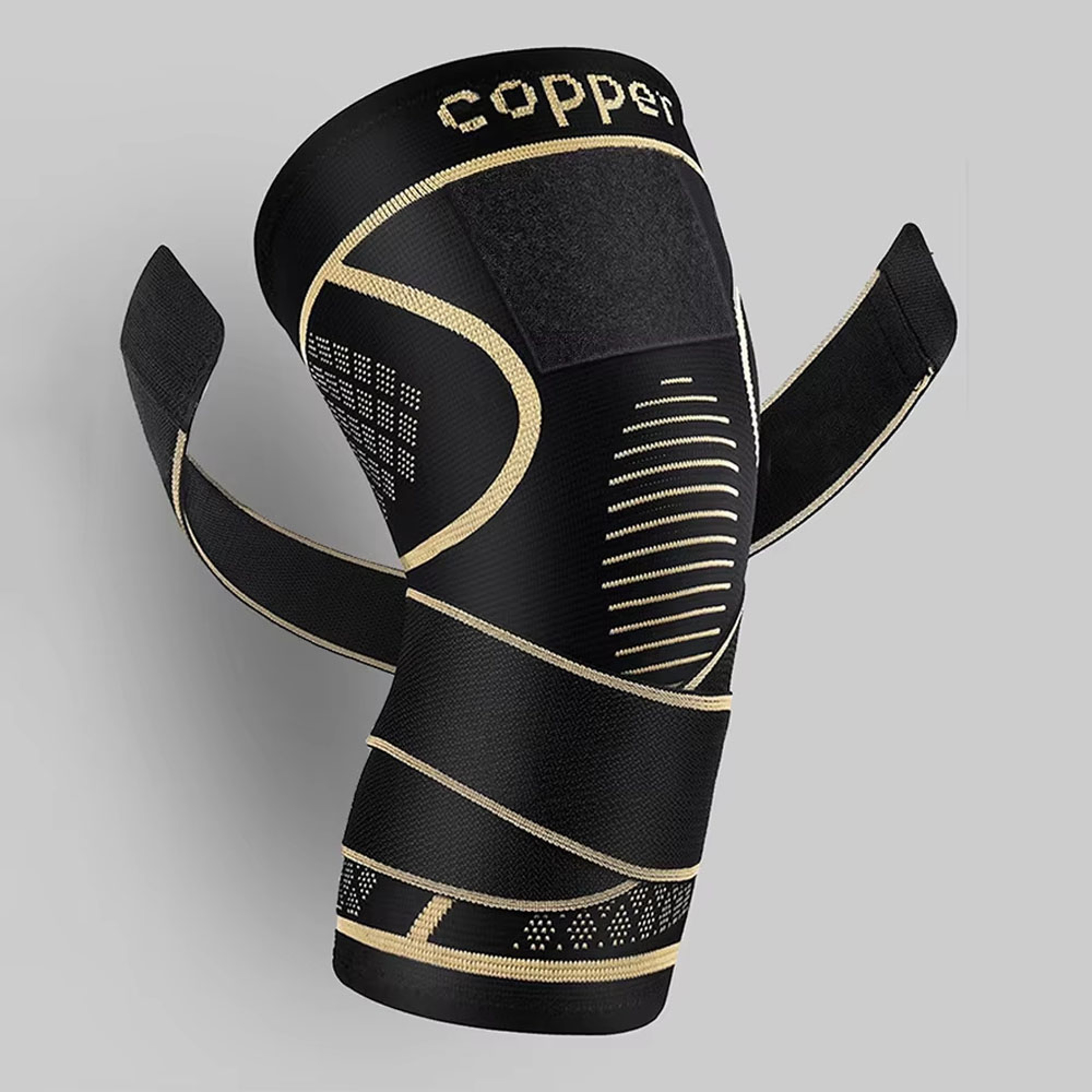 Copper Knee Brace with Strap for Arthritis Support and Meniscus Tear Compression – view 8