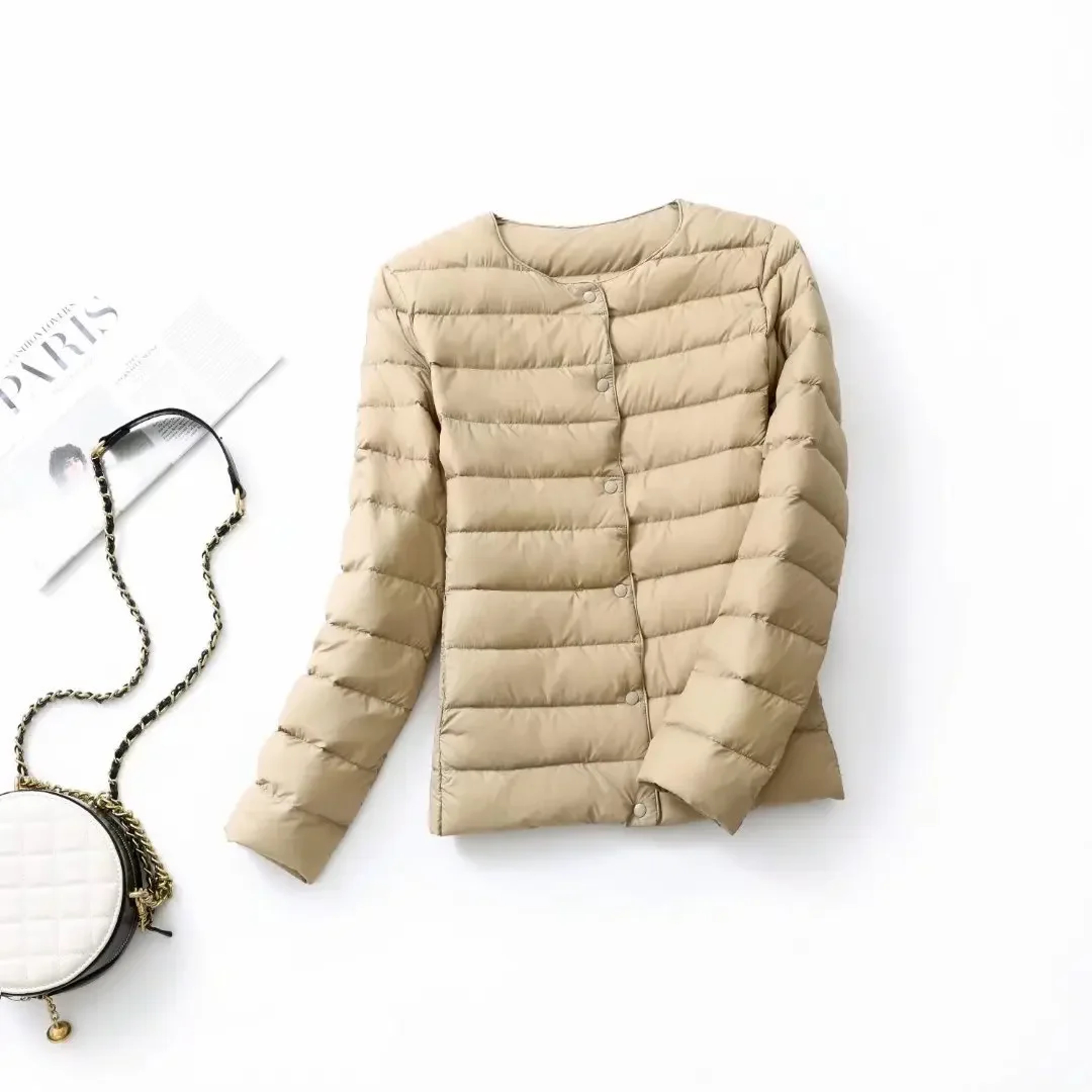 Ultra Lightweight Packable Down Jacket For Women Slim Fit Winter Coat 15