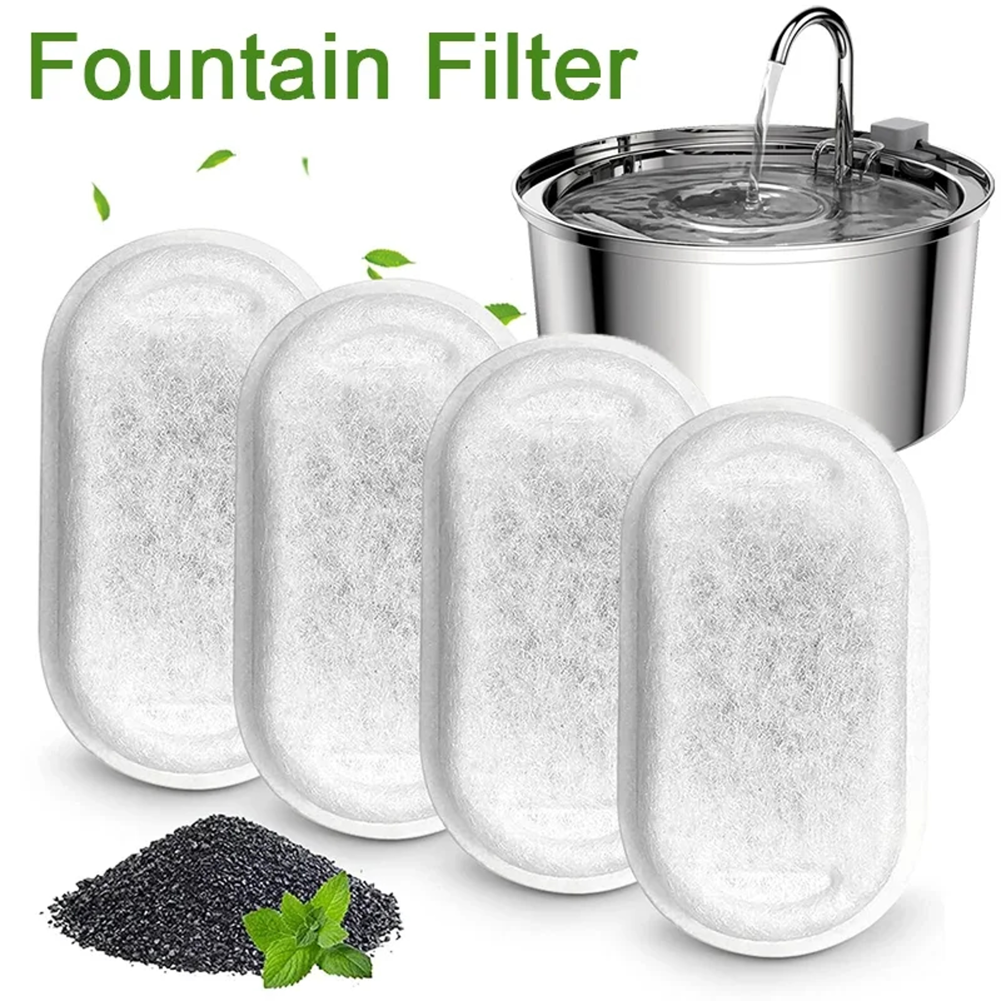 Adjustable Cat Water Fountain Filters for 108oz 3.2L and 67oz 2L Stainless Steel Fountains – view 6