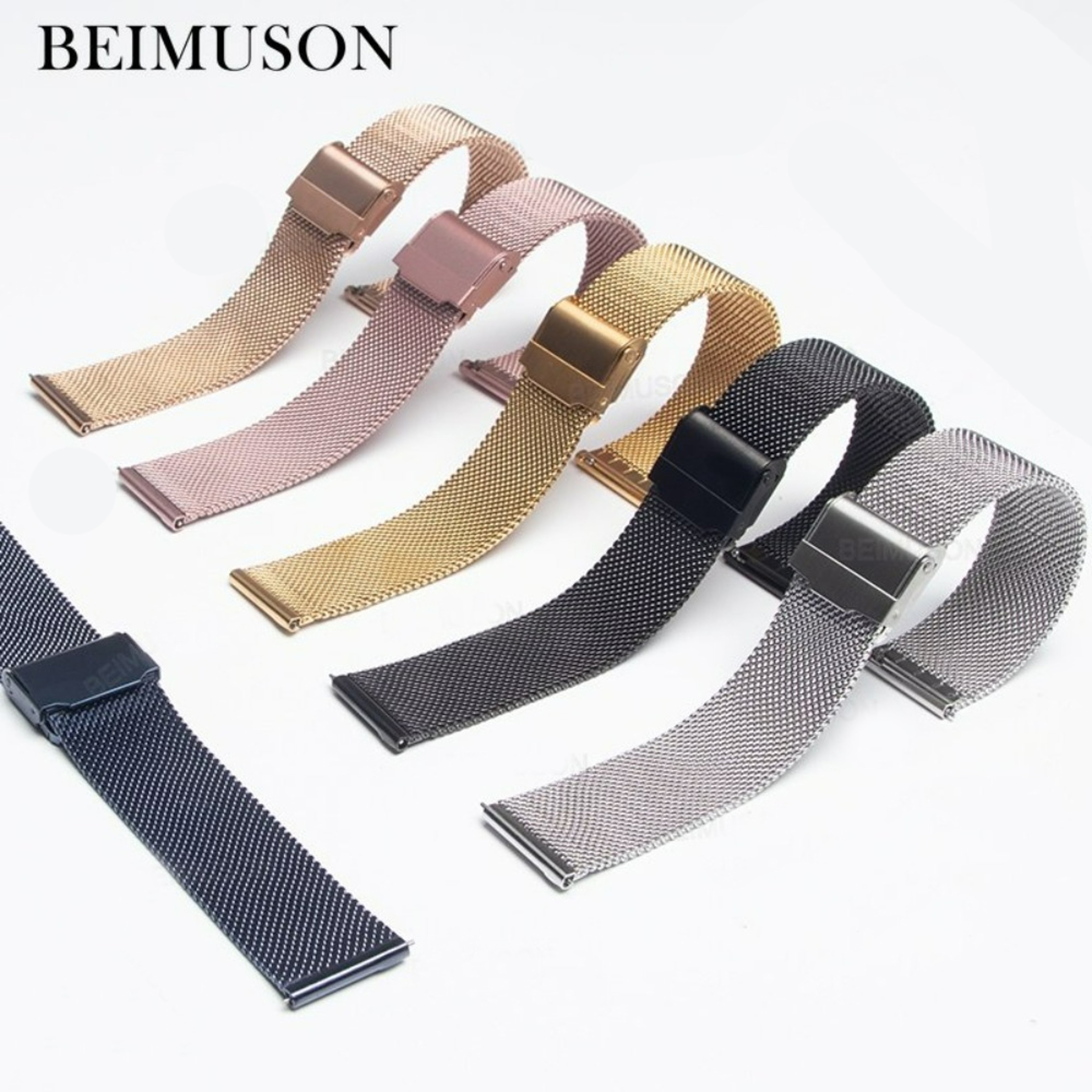 Universal Milanese Watch Band Quick Release Stainless Steel Mesh Strap 2