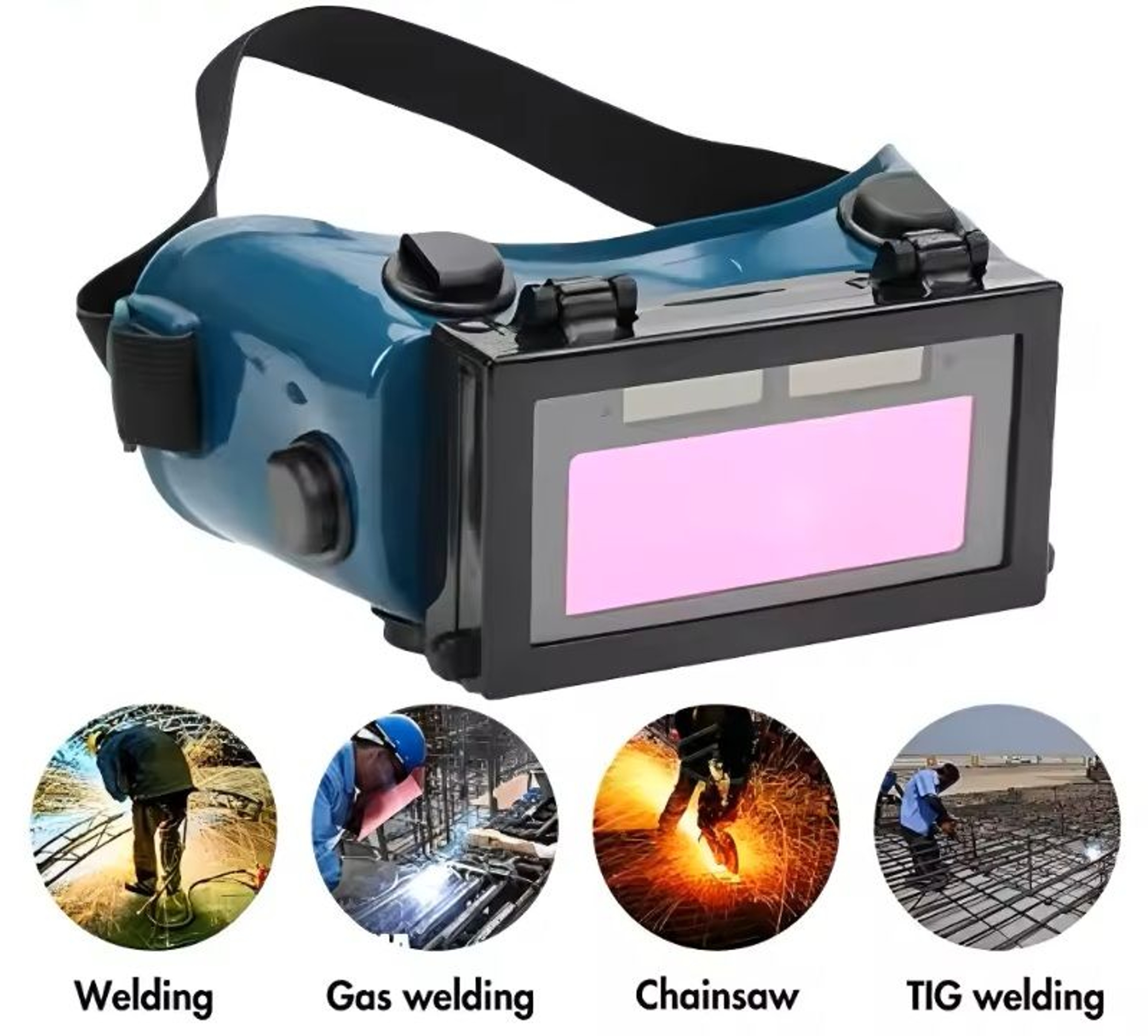 Solar AutoDarkening Welding Goggles  Lightweight Eye Protection For Arc TIG MIG  Plasma Welding 0