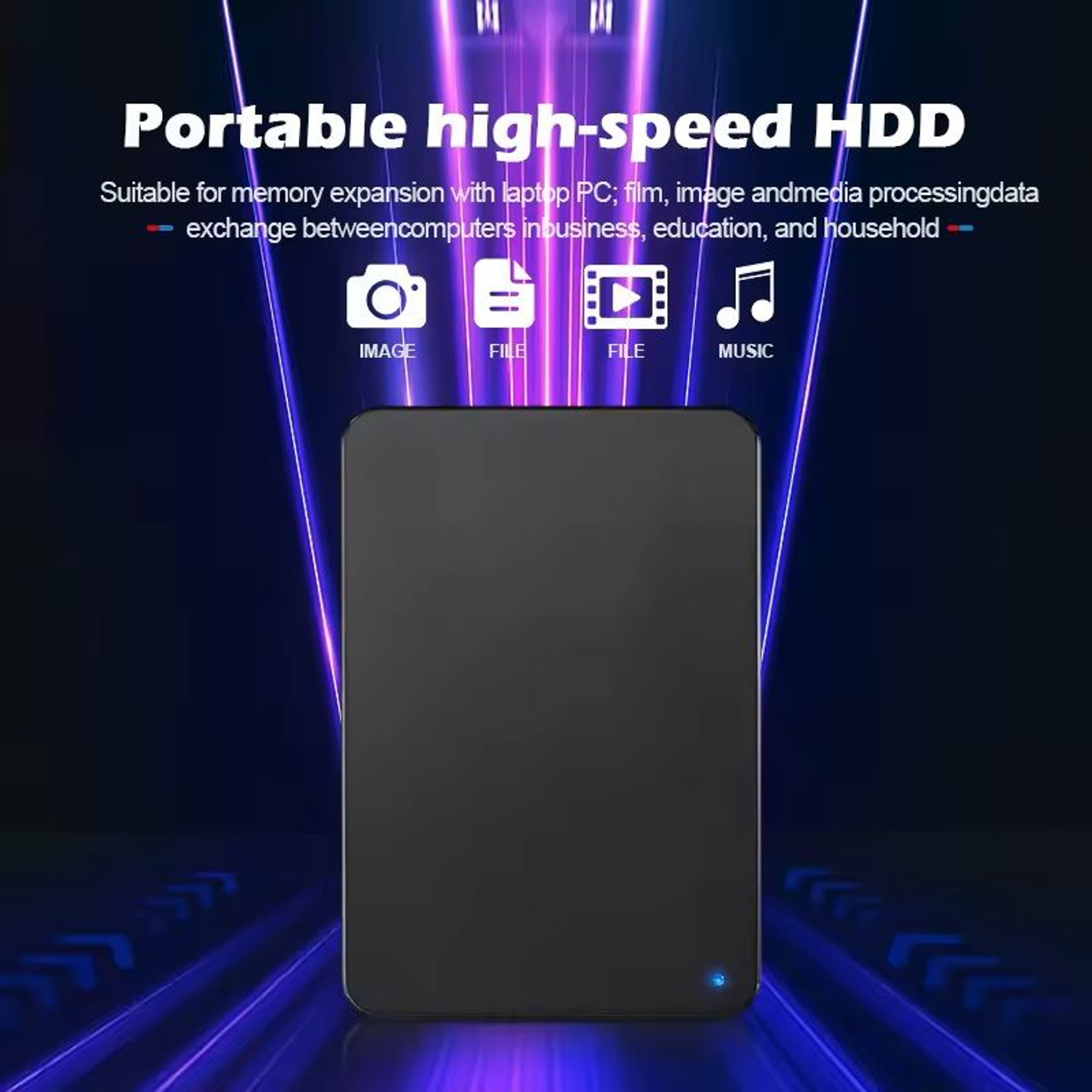UltraSlim USB 30 Portable External Hard Drive  HighSpeed Storage For PC Mac PS4  More 0