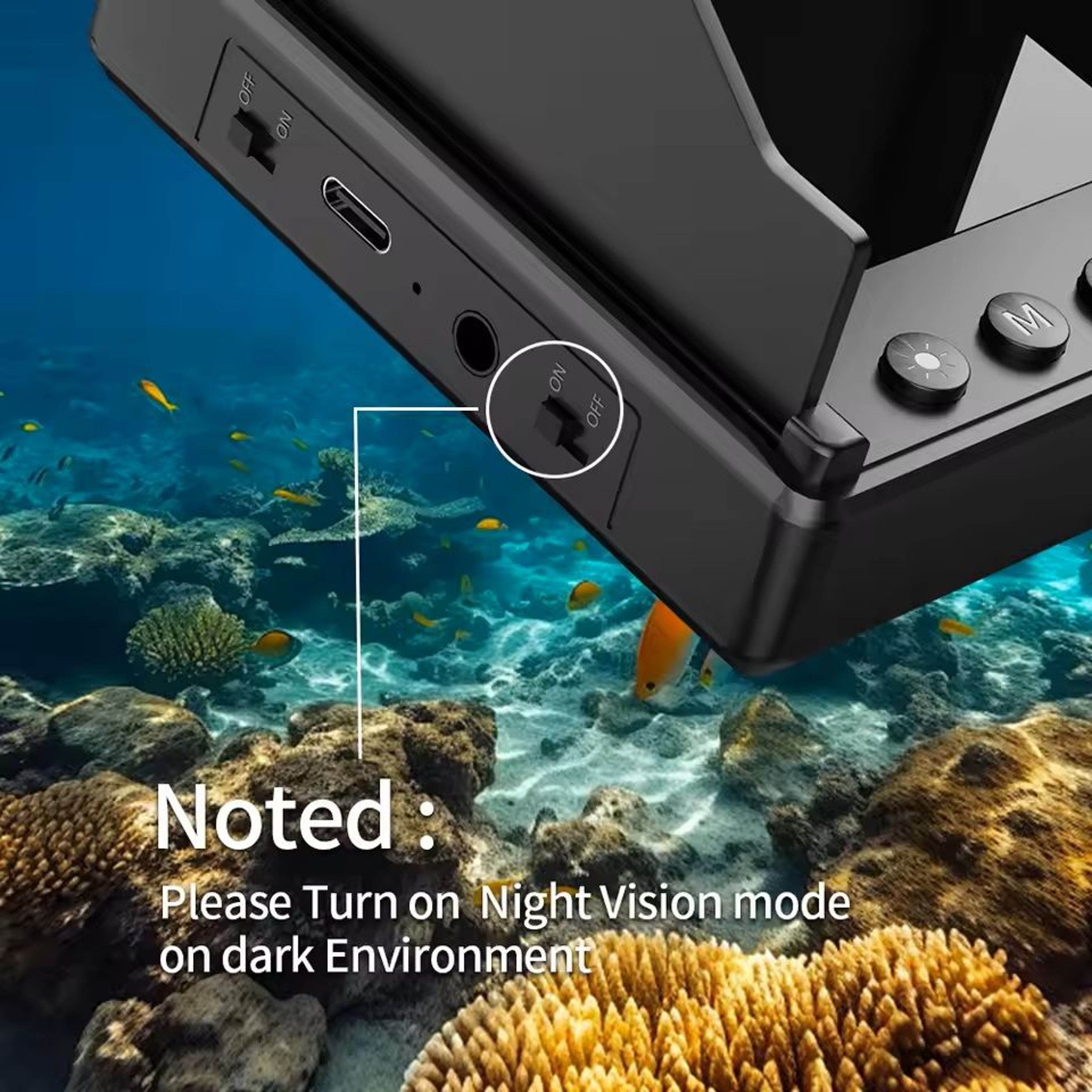 Portable 43 Underwater Fishing Camera With 1080P Night Vision 9