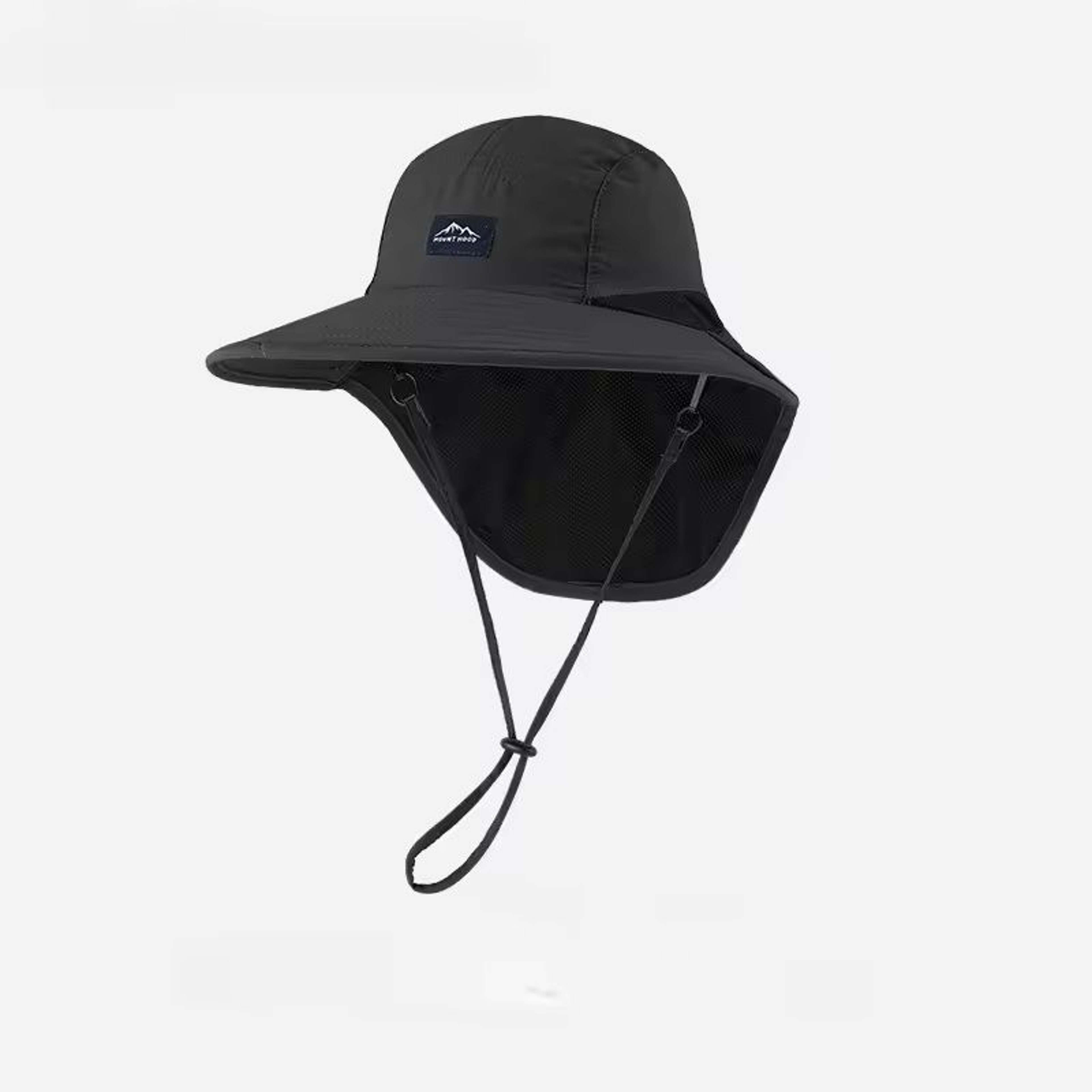 Wide Brim Waterproof Quick Dry Bucket Hat With Neck Flap 12