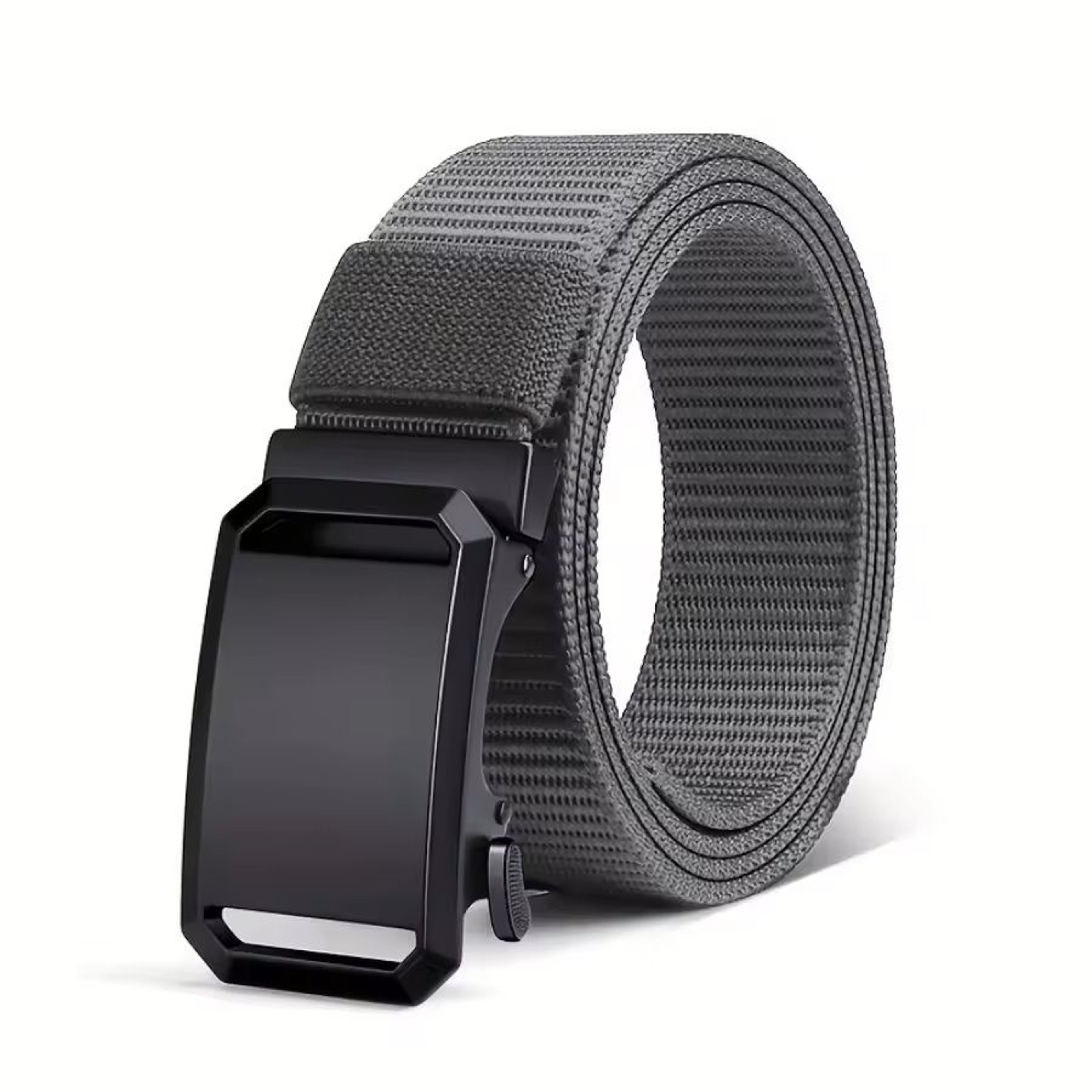 Men Tactical Canvas Belt Automatic Buckle Military Style Outdoor Workwear Belt 7