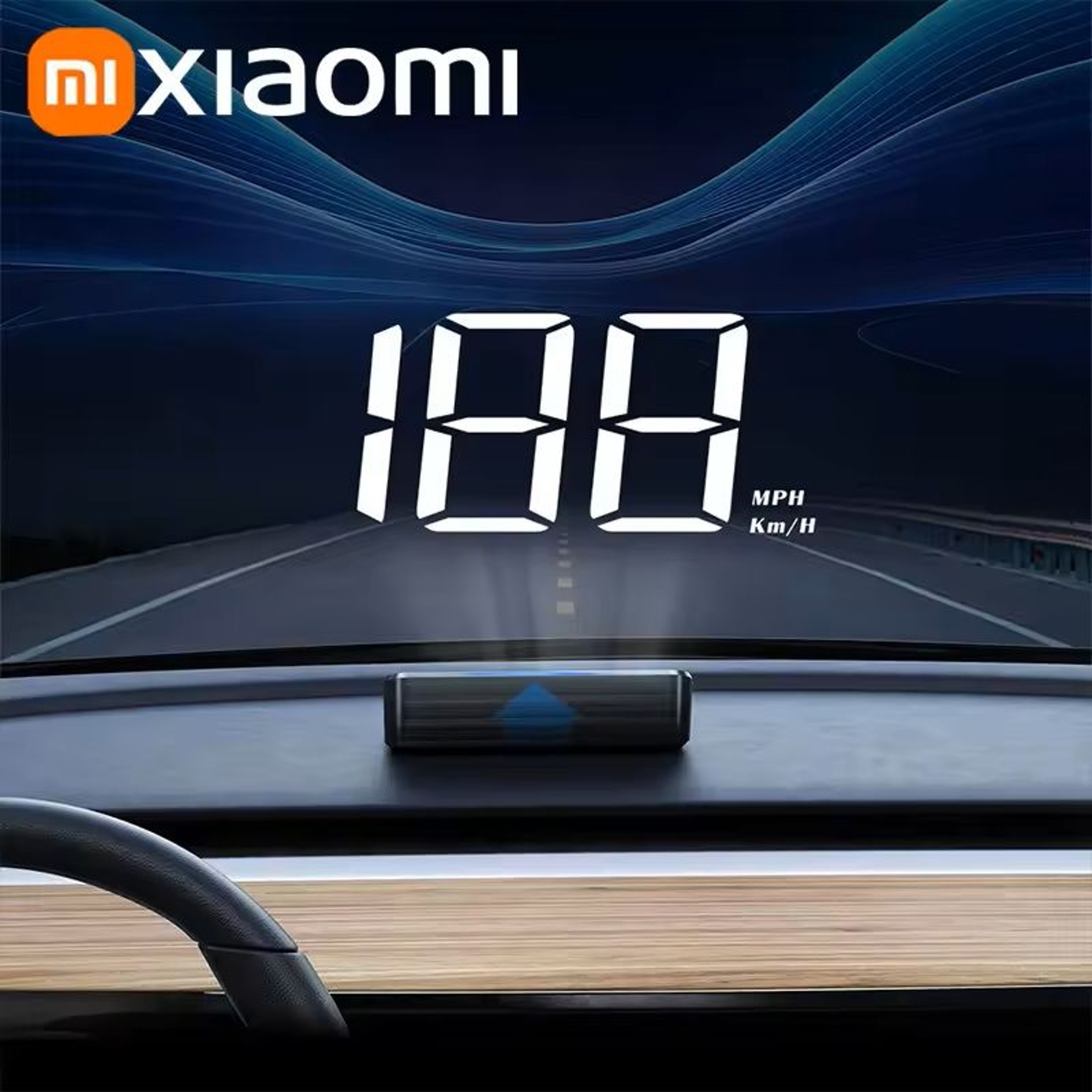 Xiaomi Digital Car HUD Speedometer With GPS And Compass Projection 9