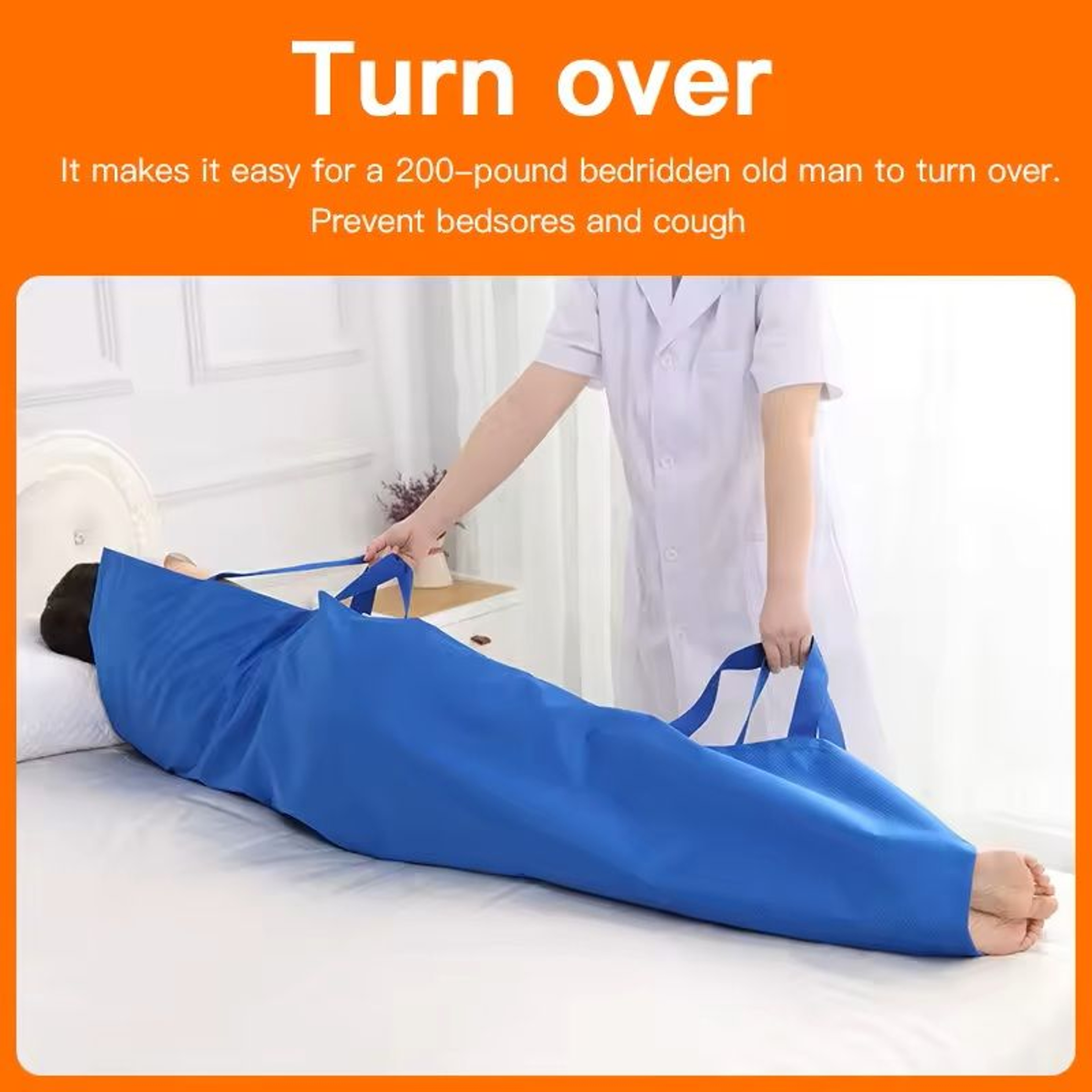 Soft Transfer Sheet With Handles For Bedridden And Elderly Patients 2