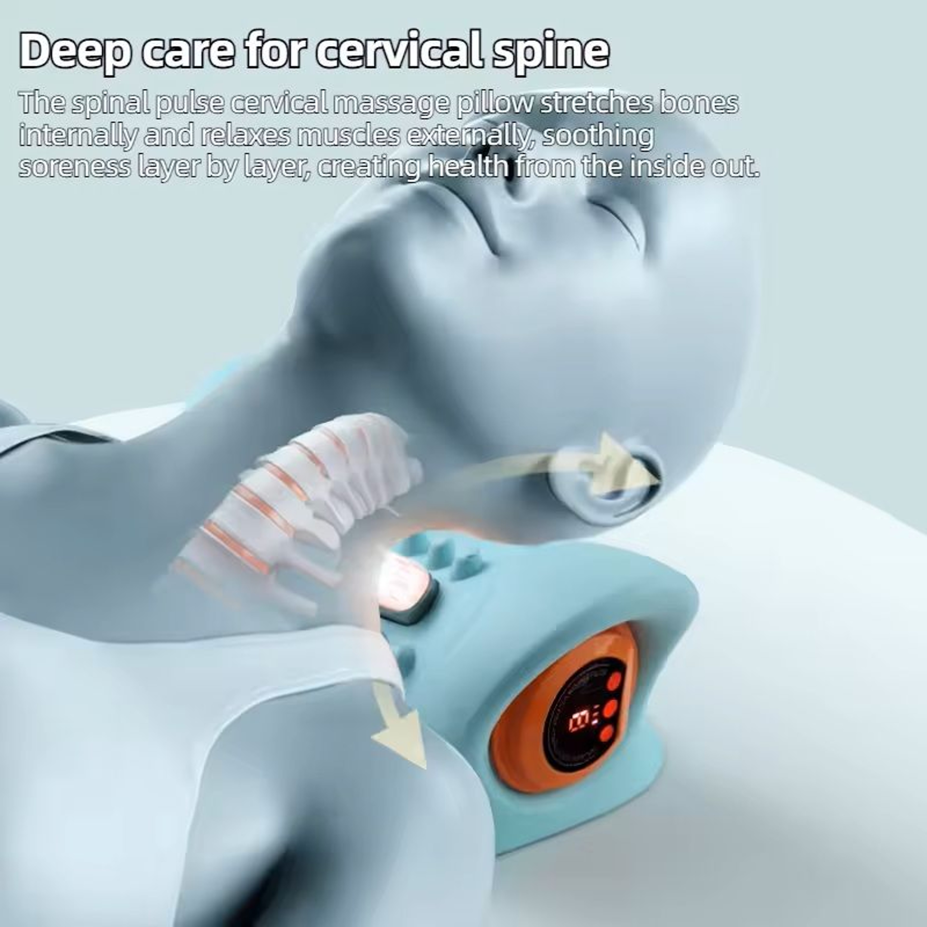 Electric Neck Stretcher With Heating And Cervical Traction Massage 6