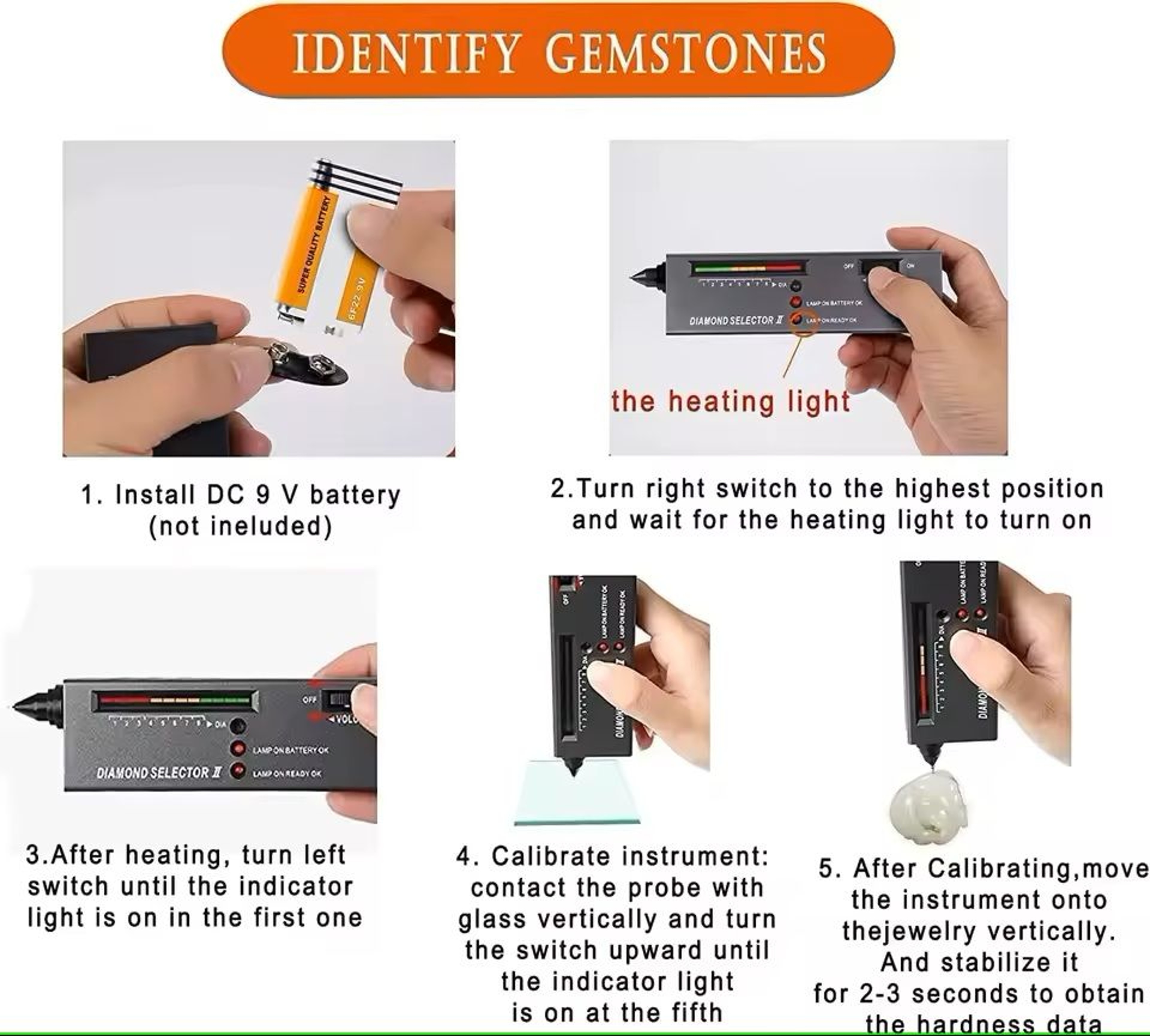 HighAccuracy Diamond Tester Pen For Jewelry Verification 2