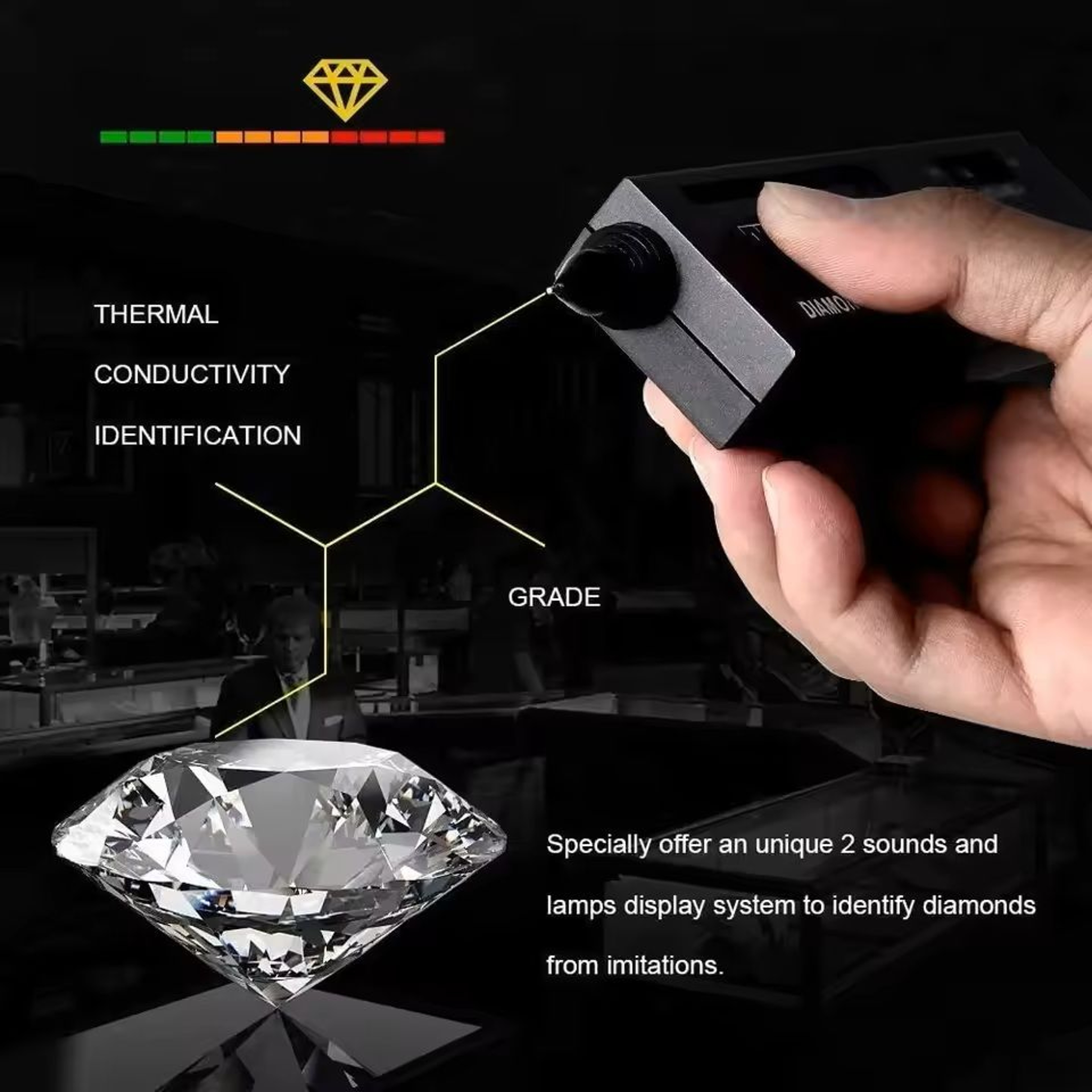 HighAccuracy Diamond Tester Pen For Jewelry Verification 4