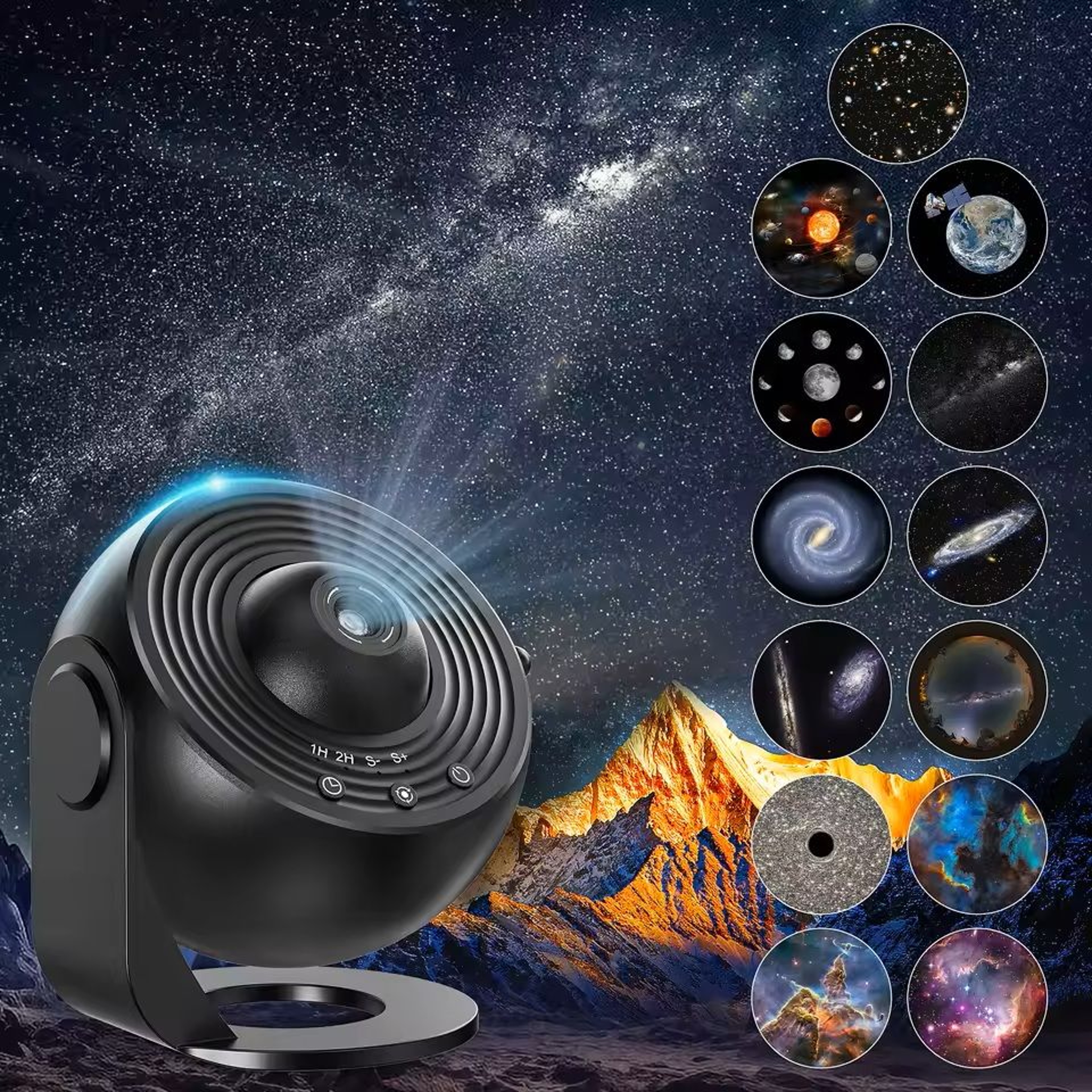 Galaxy Projector With Realistic Starry Sky And Solar System For Kids Bedroom 3