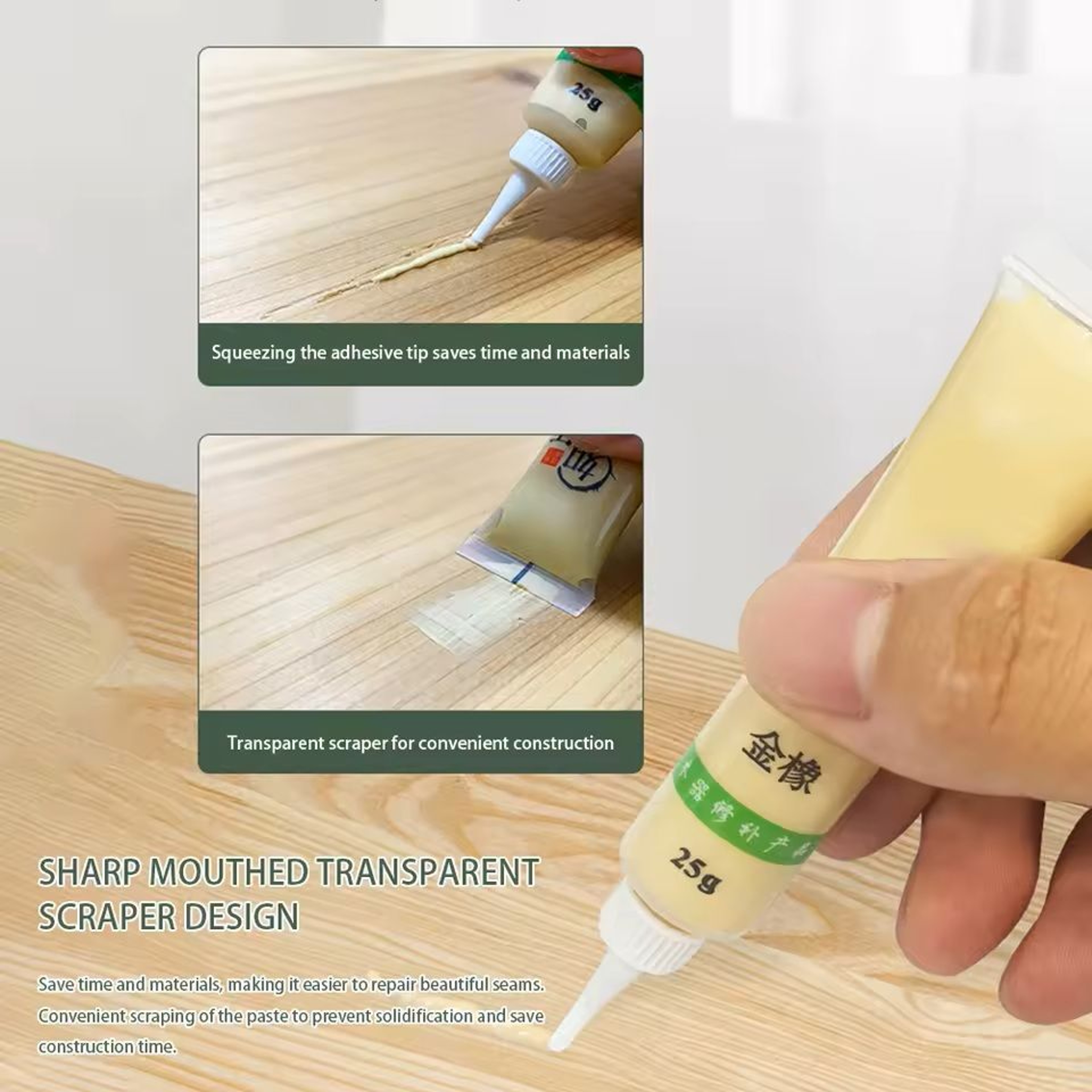 Wood Scratch Repair Paste Kit For Furniture Floors And Cabinets 4