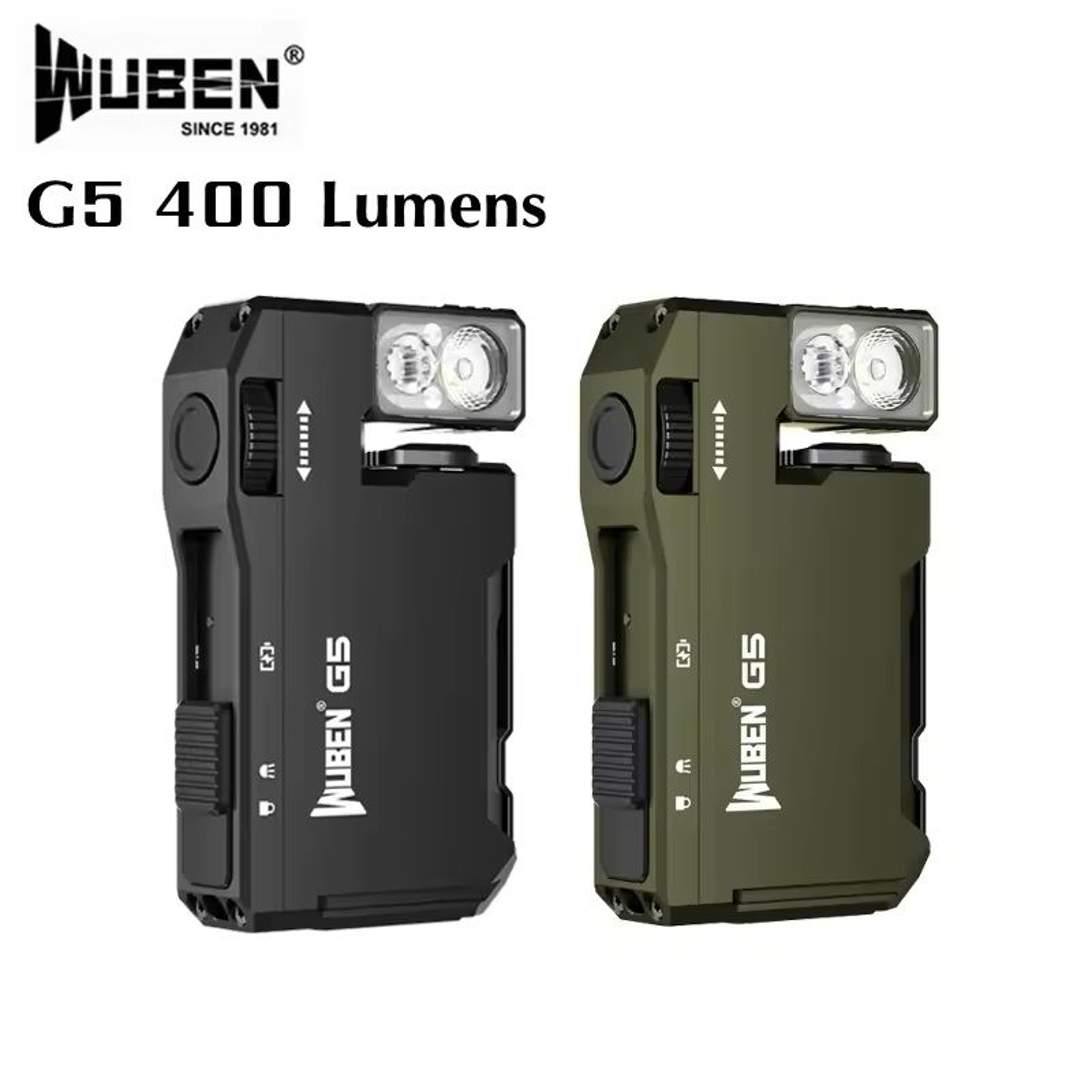 Mini Rotating Head Flashlight With Magnetic Tail  400 Lumens Waterproof EDC Pocket Torch 0