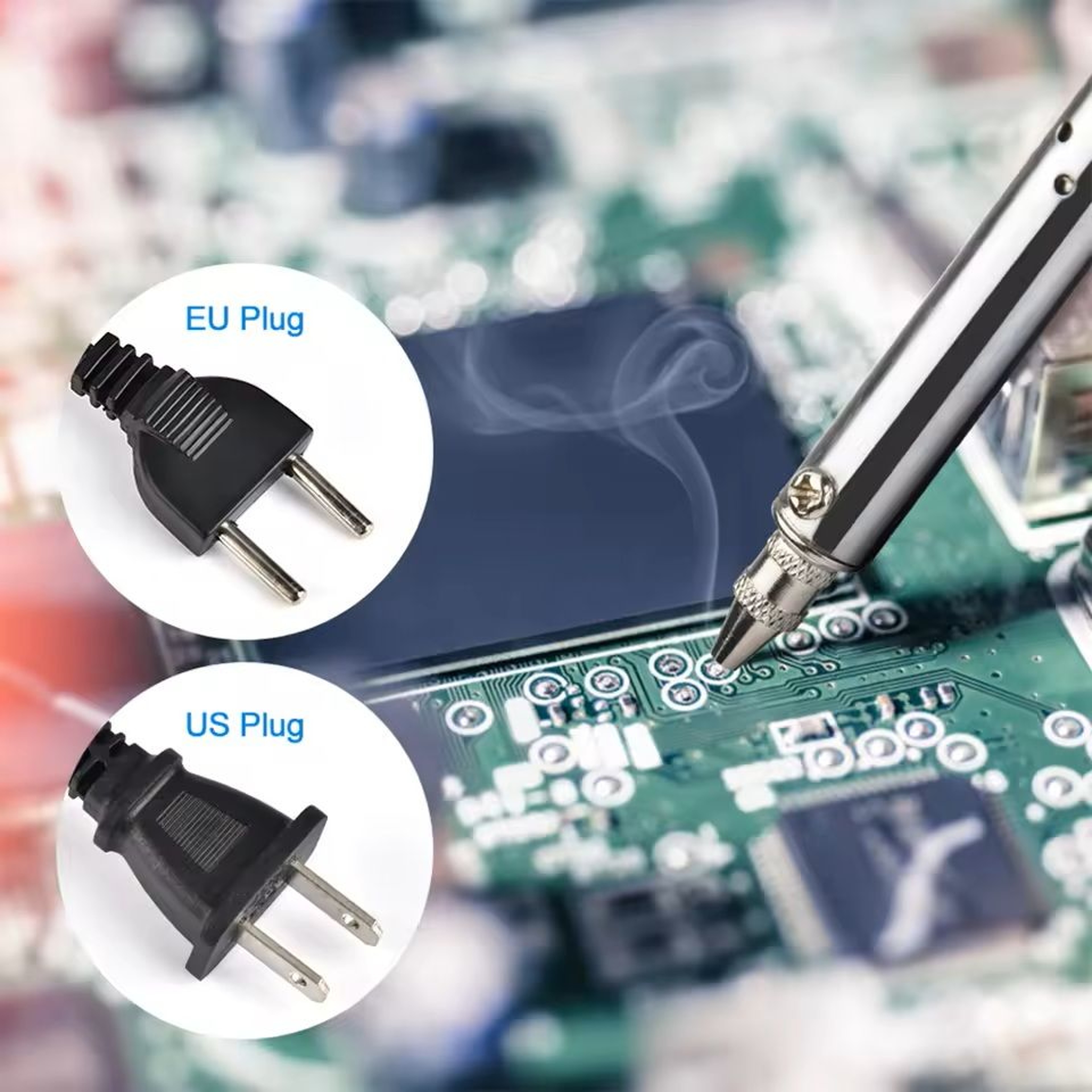 Electric Soldering Suction Tool With Vacuum Pump For Desoldering And Welding 30W AC 110V Or 220V 8
