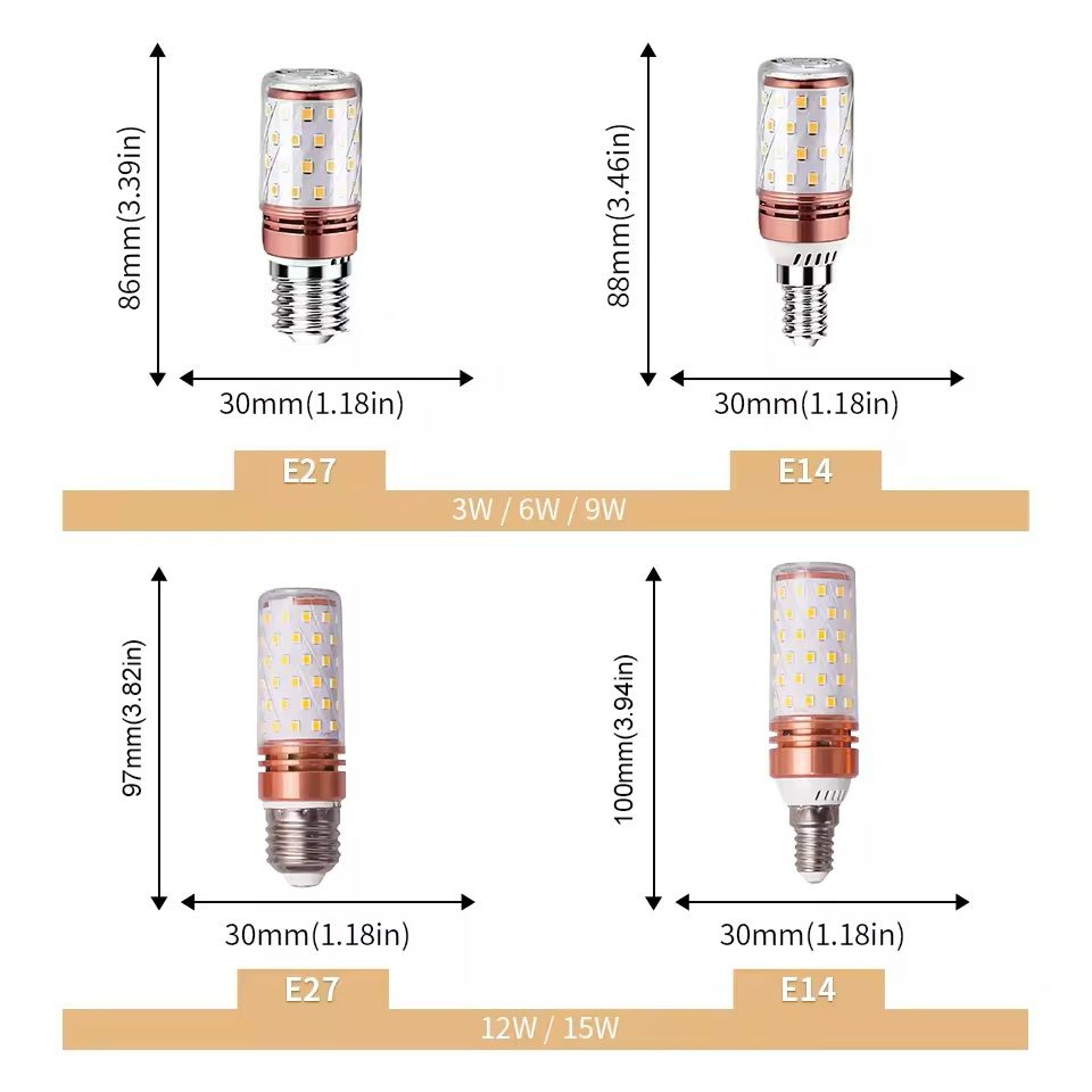 6 Piece LED Corn Bulb Set For Emergency And Home Lighting 1