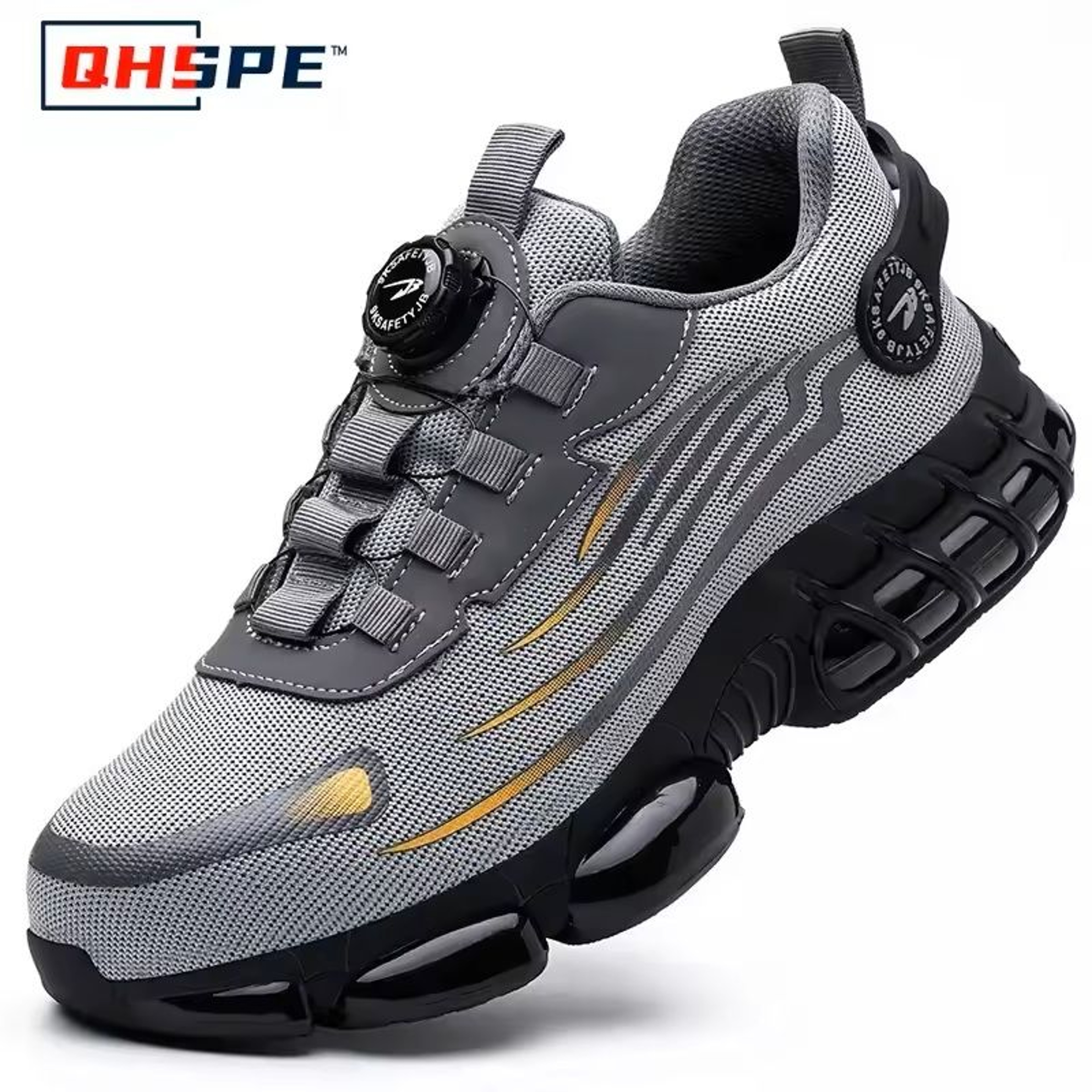 Mens Rotating Button Safety Shoes With Steel Toe Protection 7