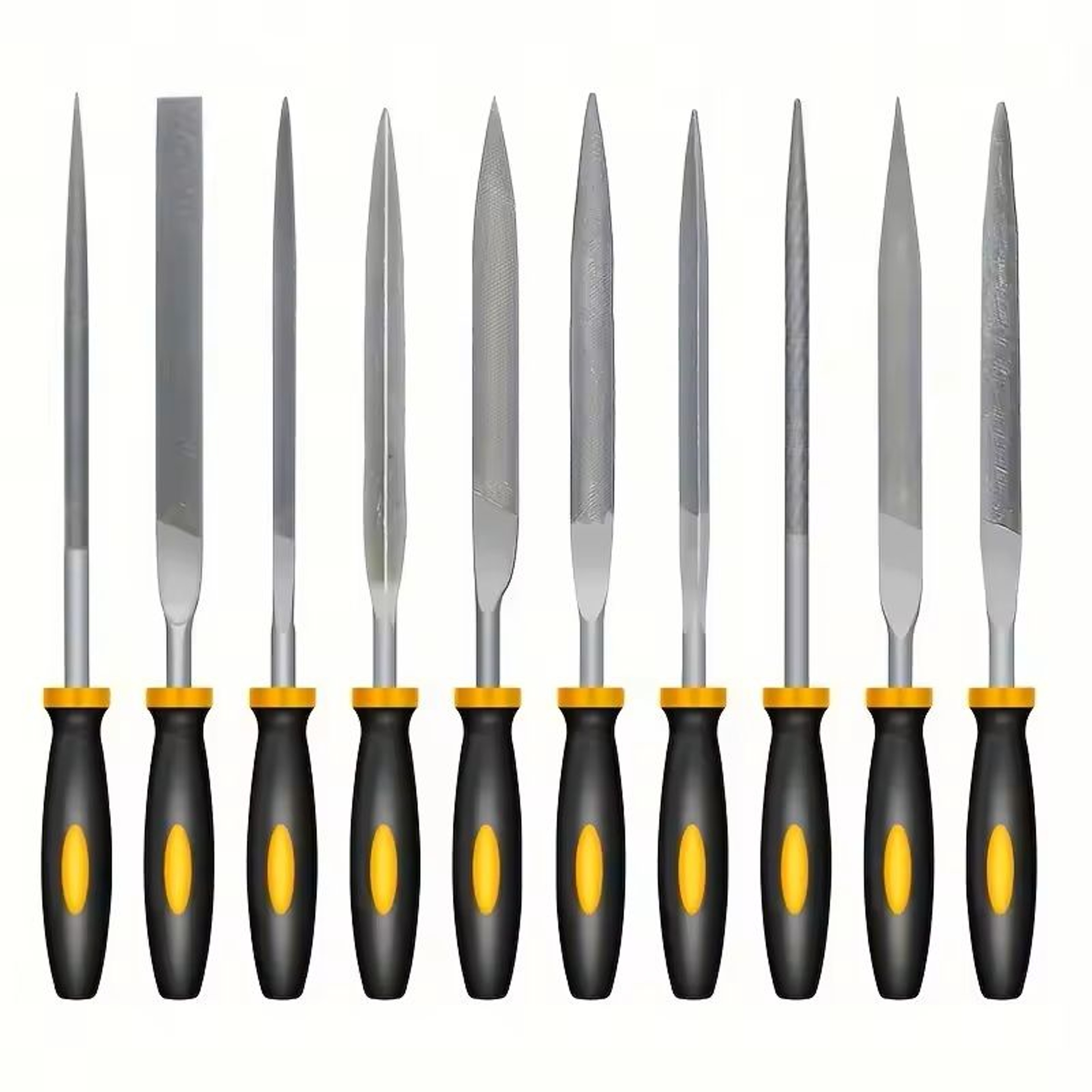 Precision Needle File Set With Non Slip Handles For Wood And Plastic 0