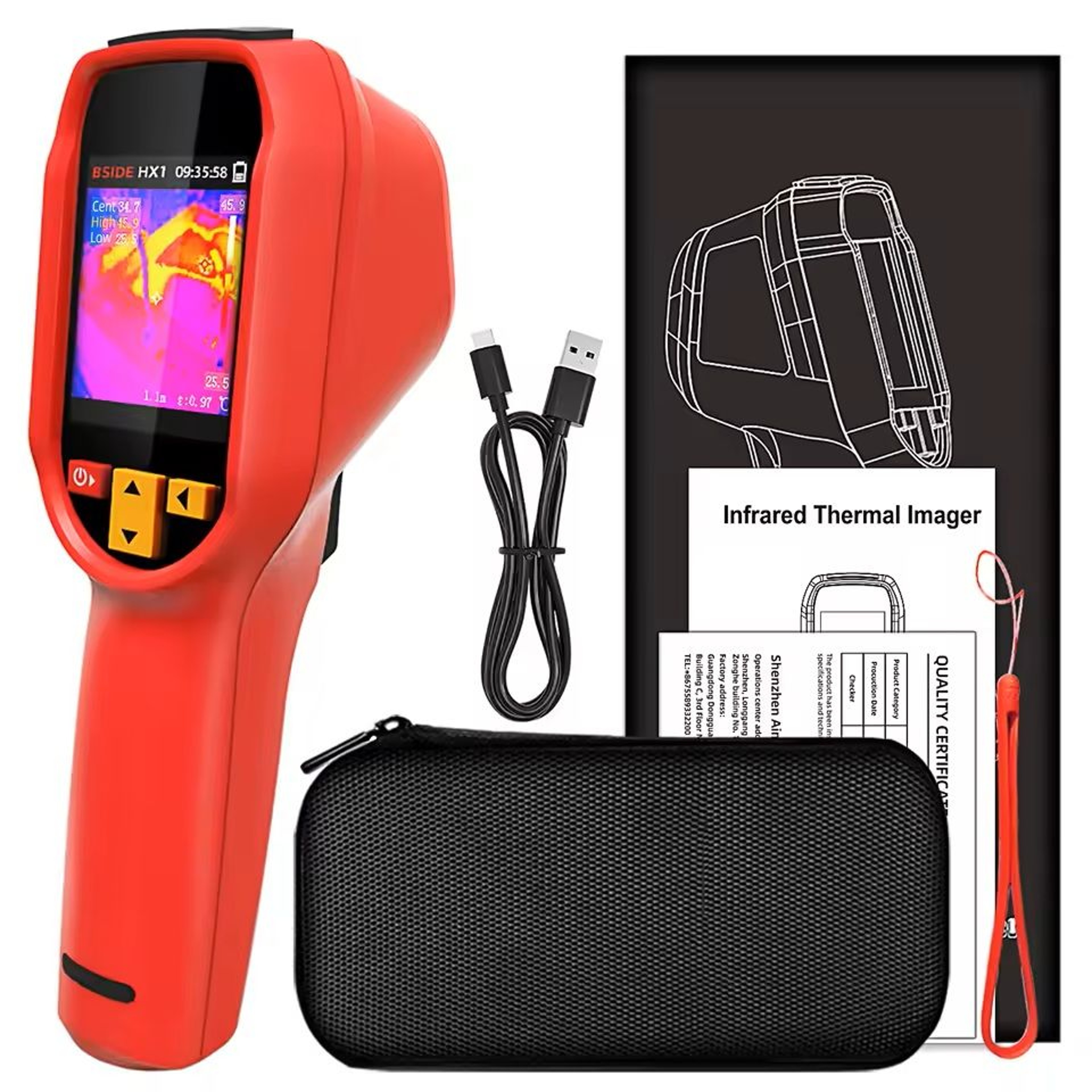 Handheld Thermal Imager Camera With 240x240 Resolution And PC Analysis Software 3