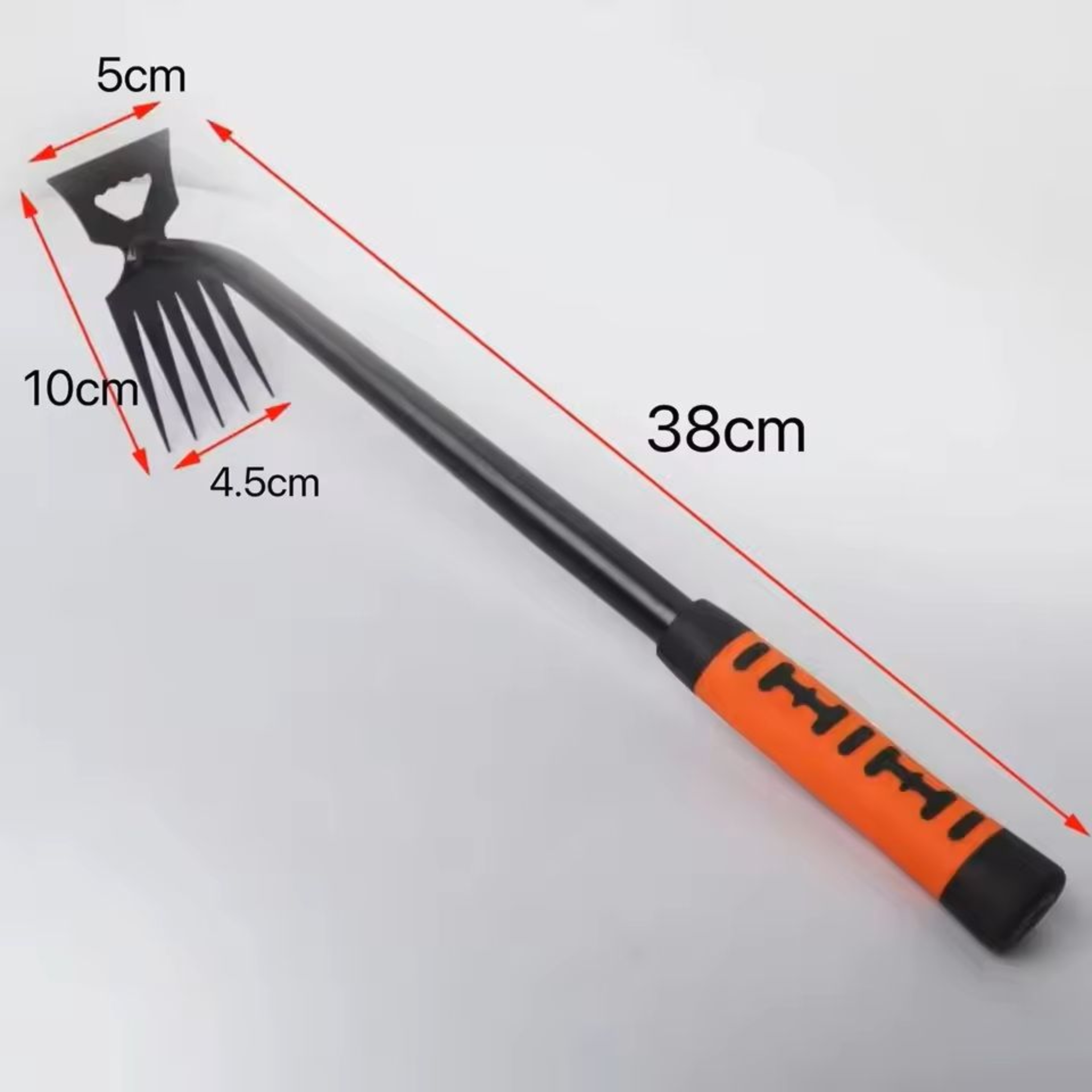DualHead Metal Weeding Rake  Stainless Steel Garden Shovel With 511 Teeth 8