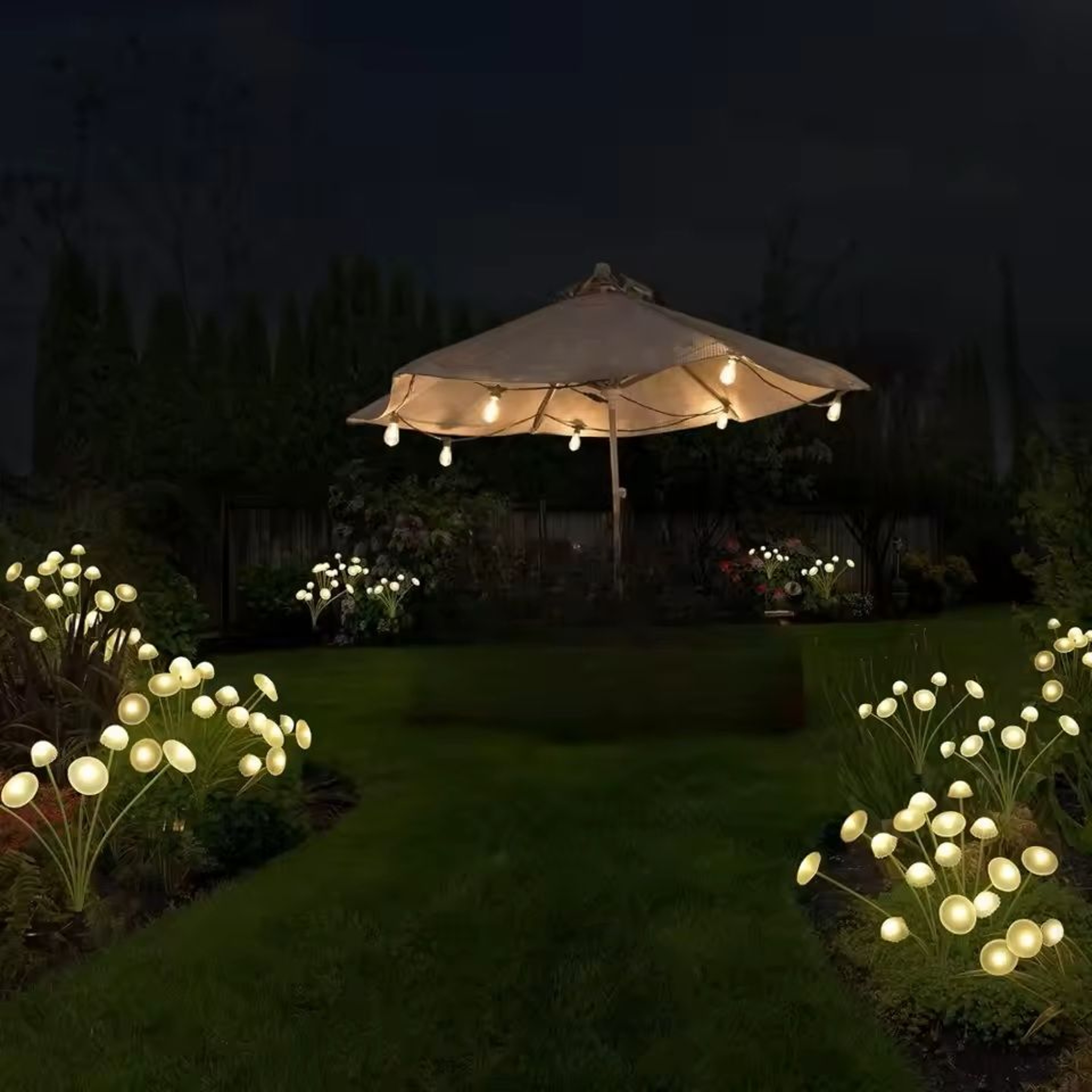 Solar Mushroom Garden Lights With Dual Mode LED For Outdoor Decor 1
