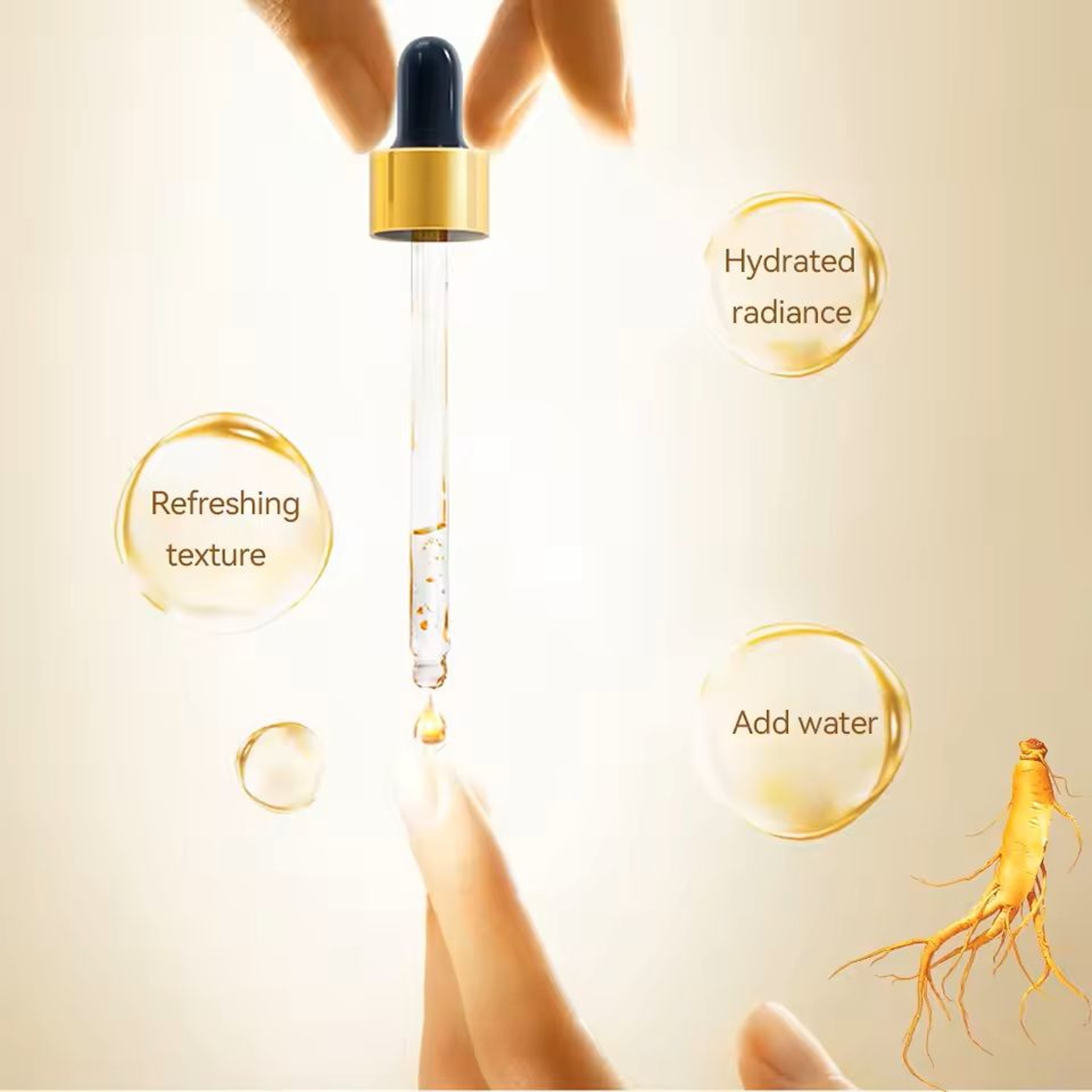 24K Gold AntiAging Hyaluronic Face Serum With Collagen And Niacinamide 3