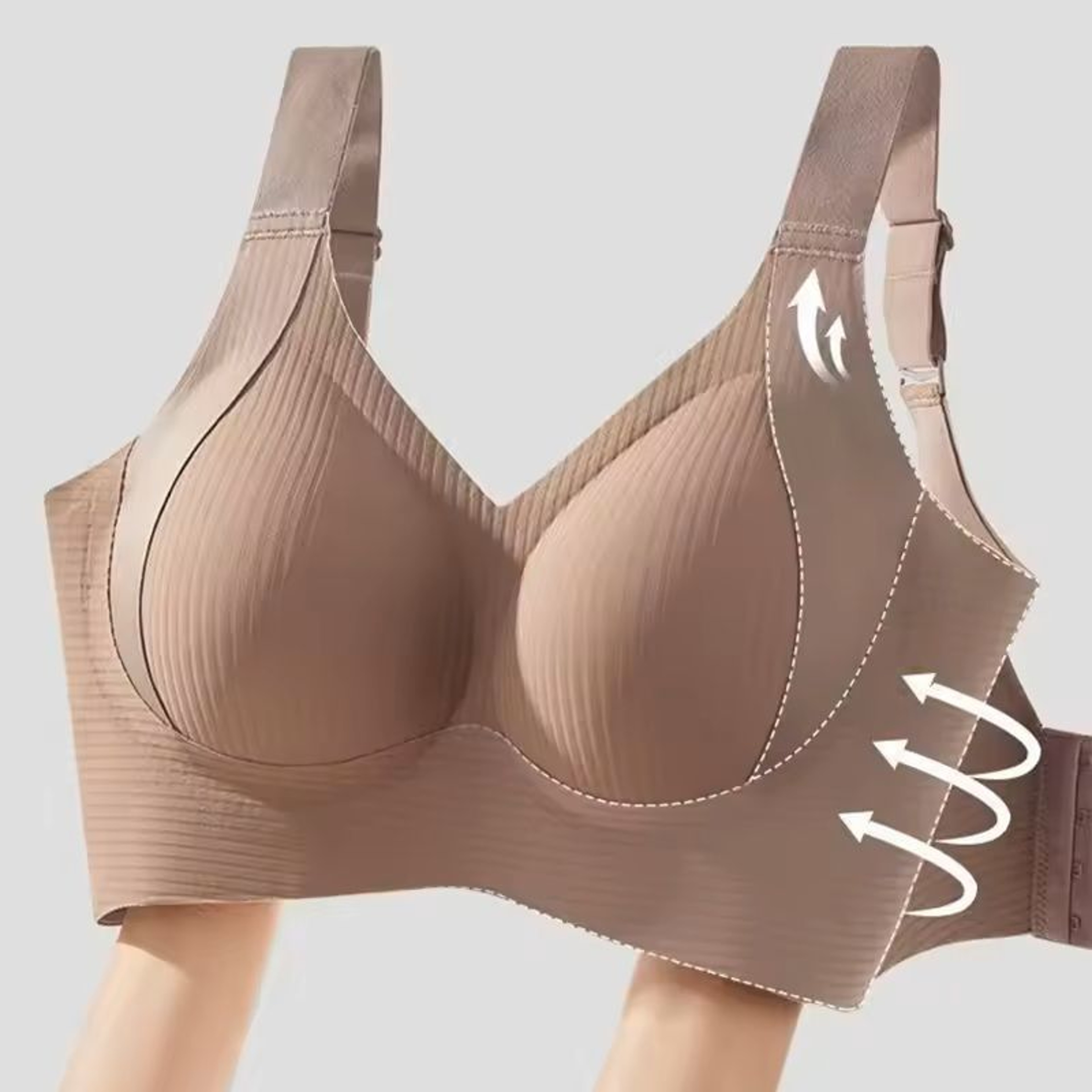 Seamless Comfort Bra For Women Adjustable Support No Steel Rings 6