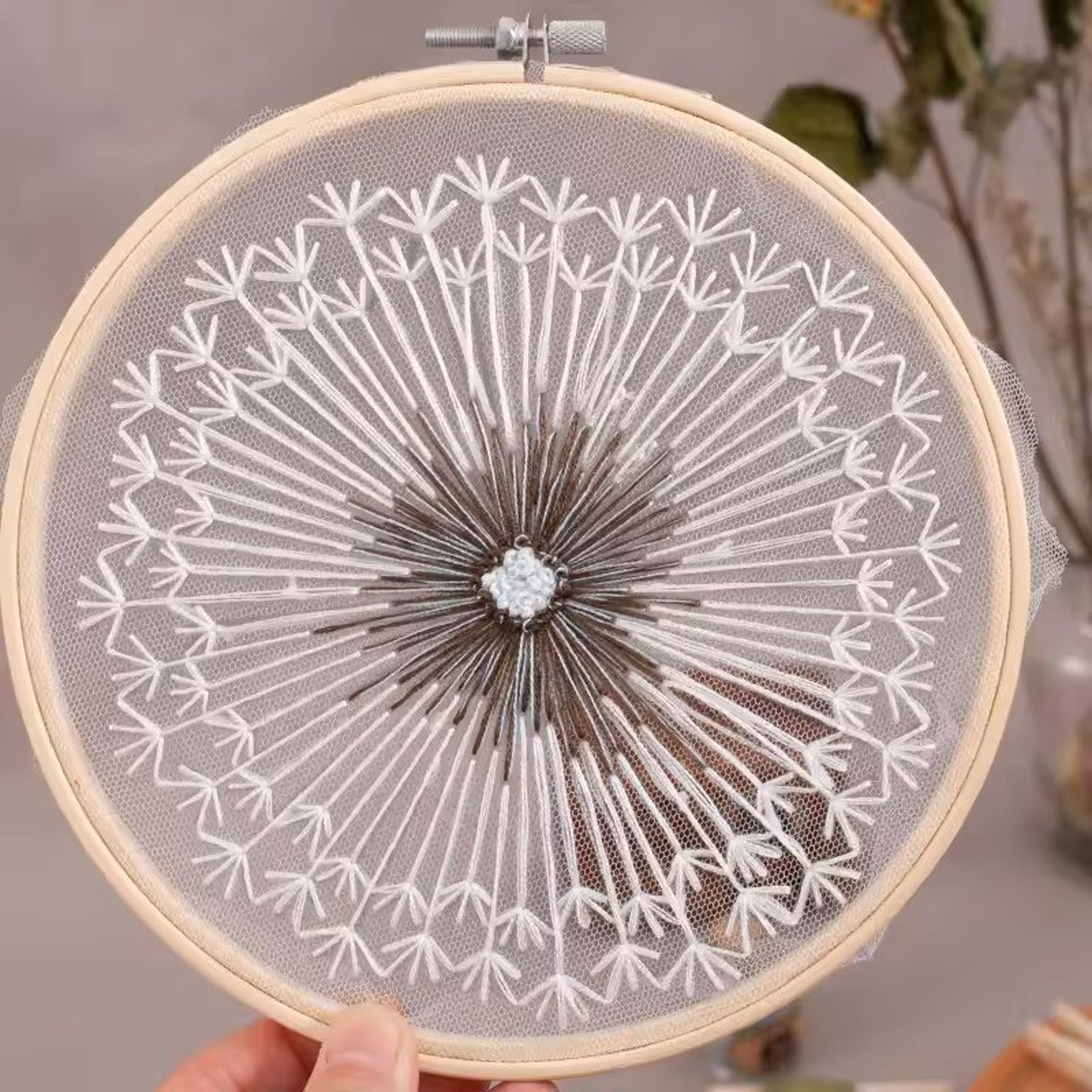 Beginner Floral Embroidery Kit With Pattern 13