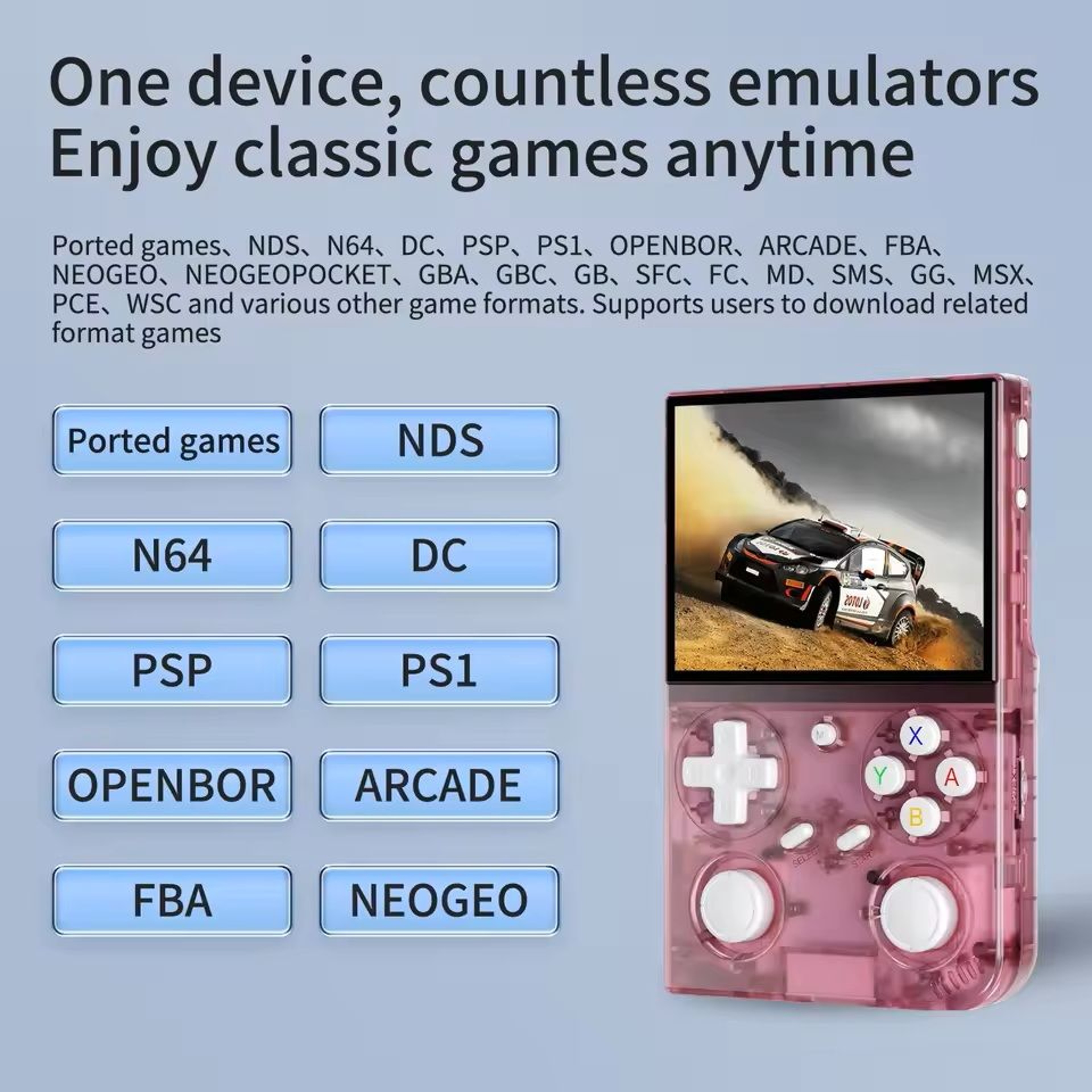 G350 Handheld Retro Gaming Console  Dual Joystick Vibration Linux System 0